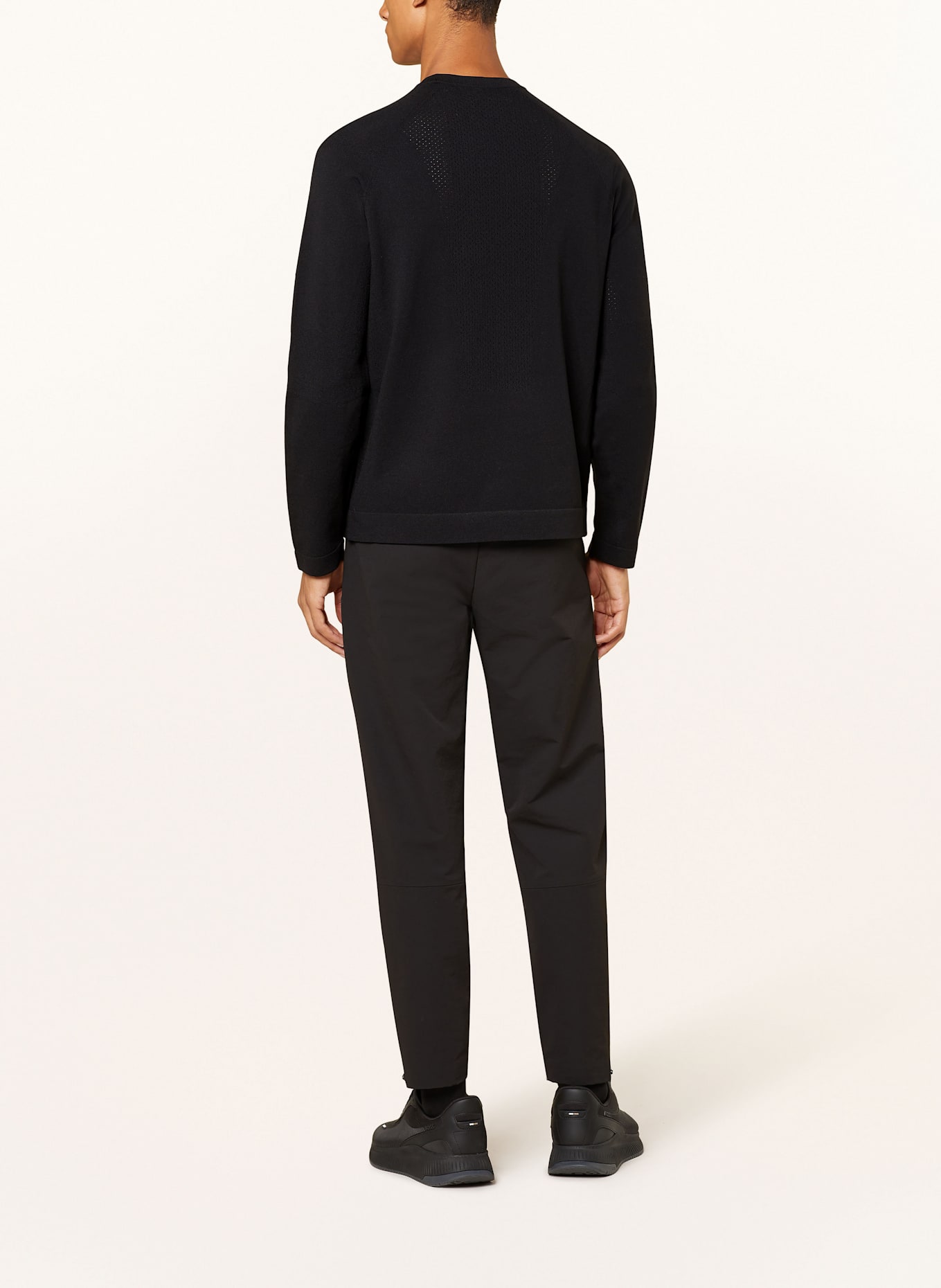 BOSS SEAMLESS TECH sweater: BLACK