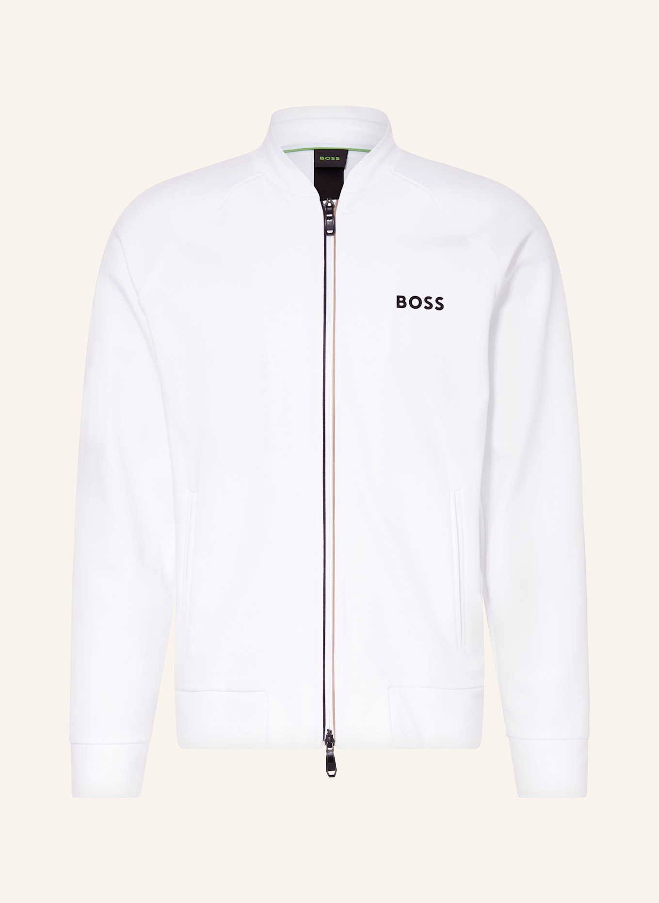 BOSS SAMOO MB sweat jacket: WHITE