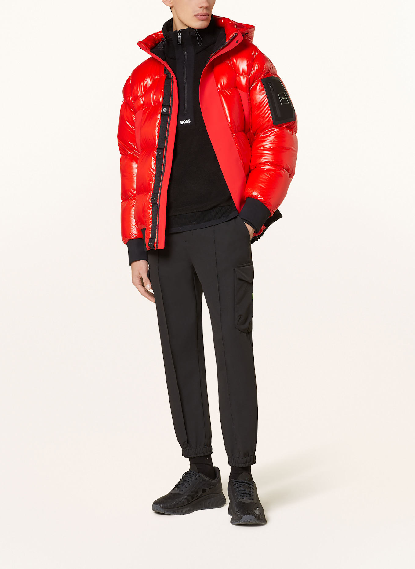 Orange Man Boss Orange Mantel Boss Orange Boss Mantel Damen Rot