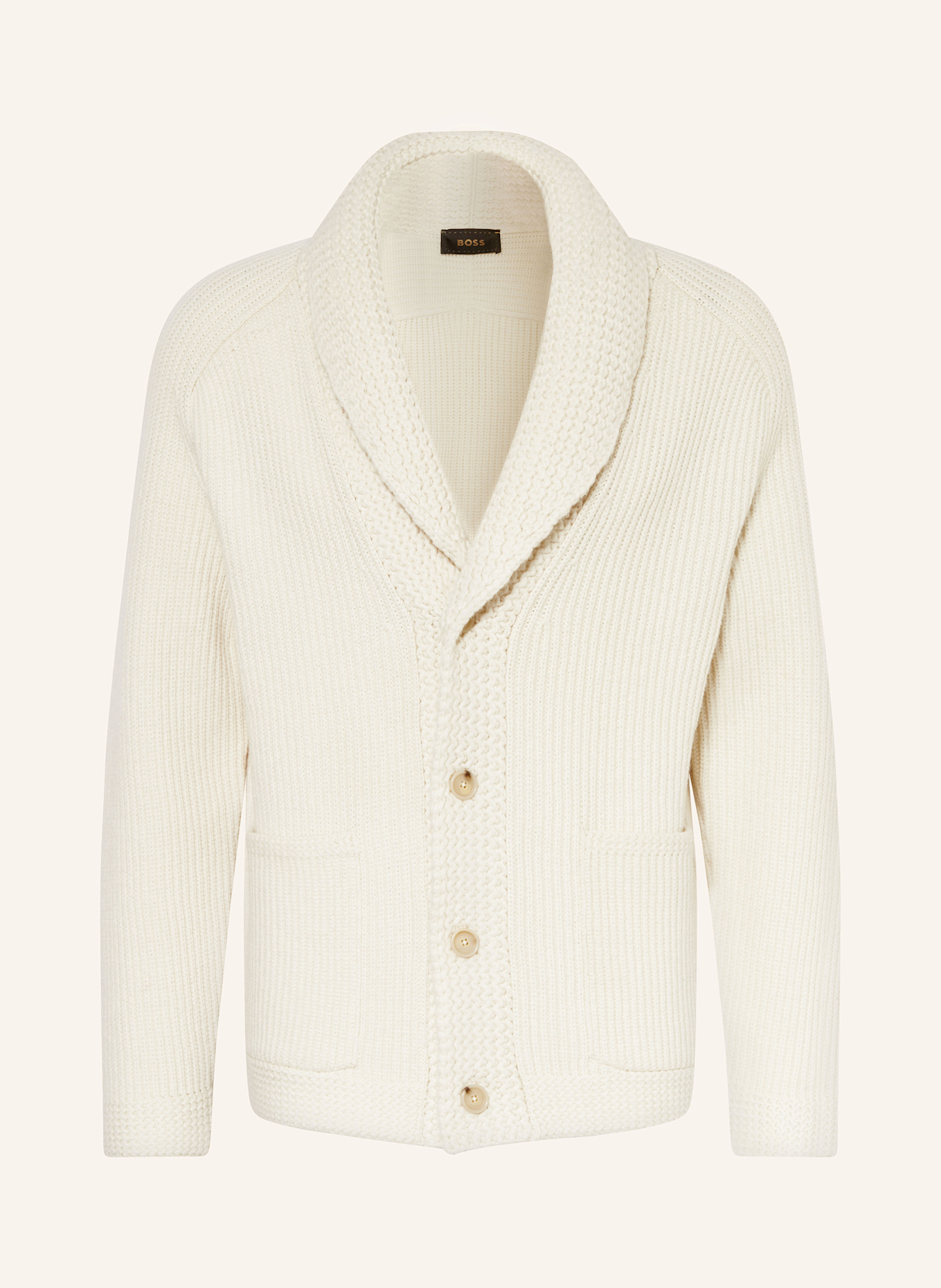 BOSS Cardigan ECARDIGO in ecru