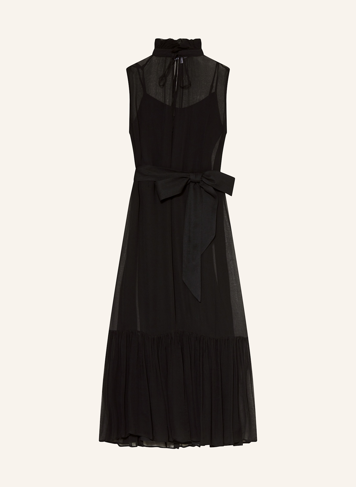 MRS & HUGS Dress with ruffles: BLACK
