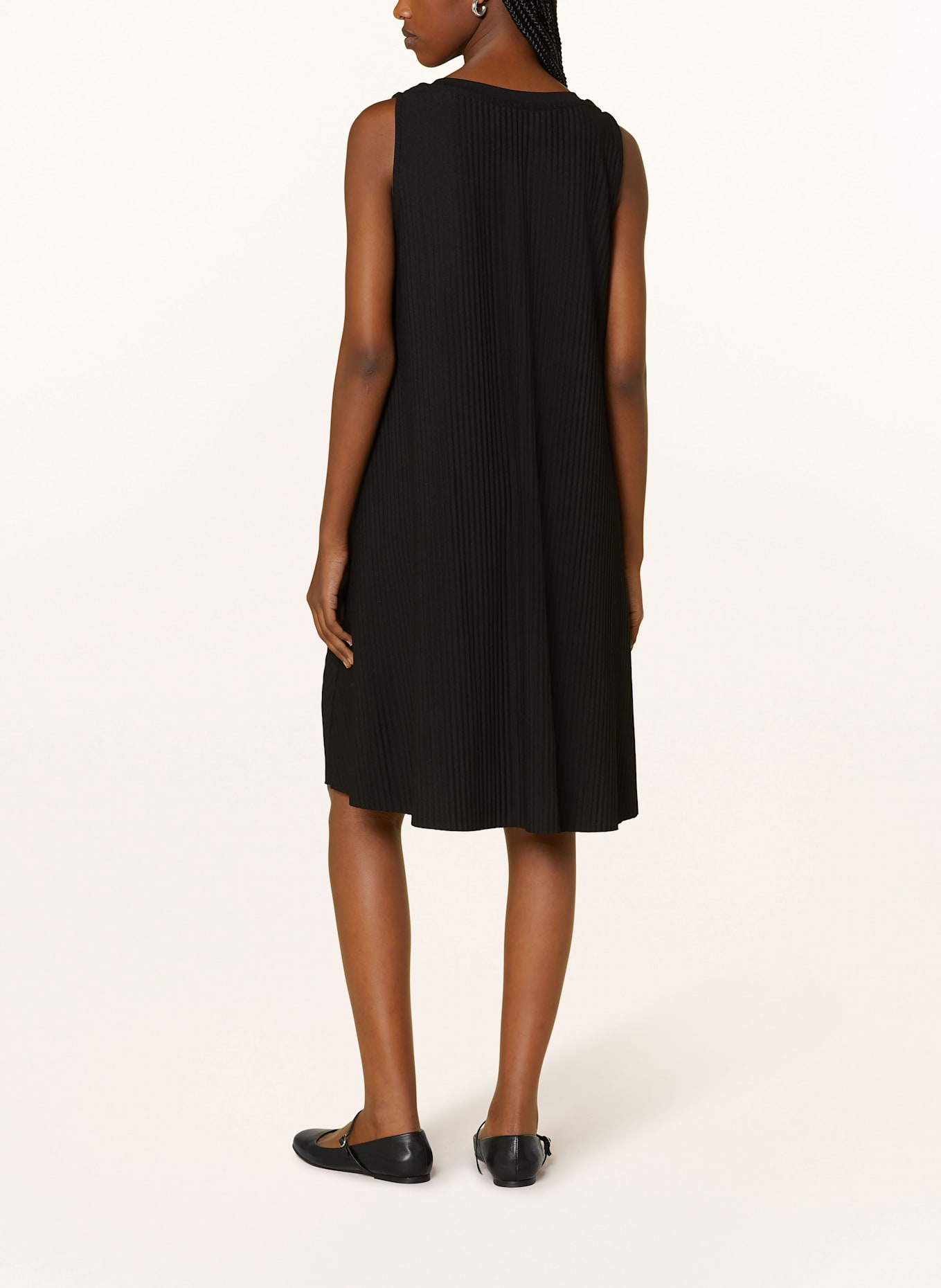 MRS & HUGS Jerseykleid mit Plissees: SCHWARZ