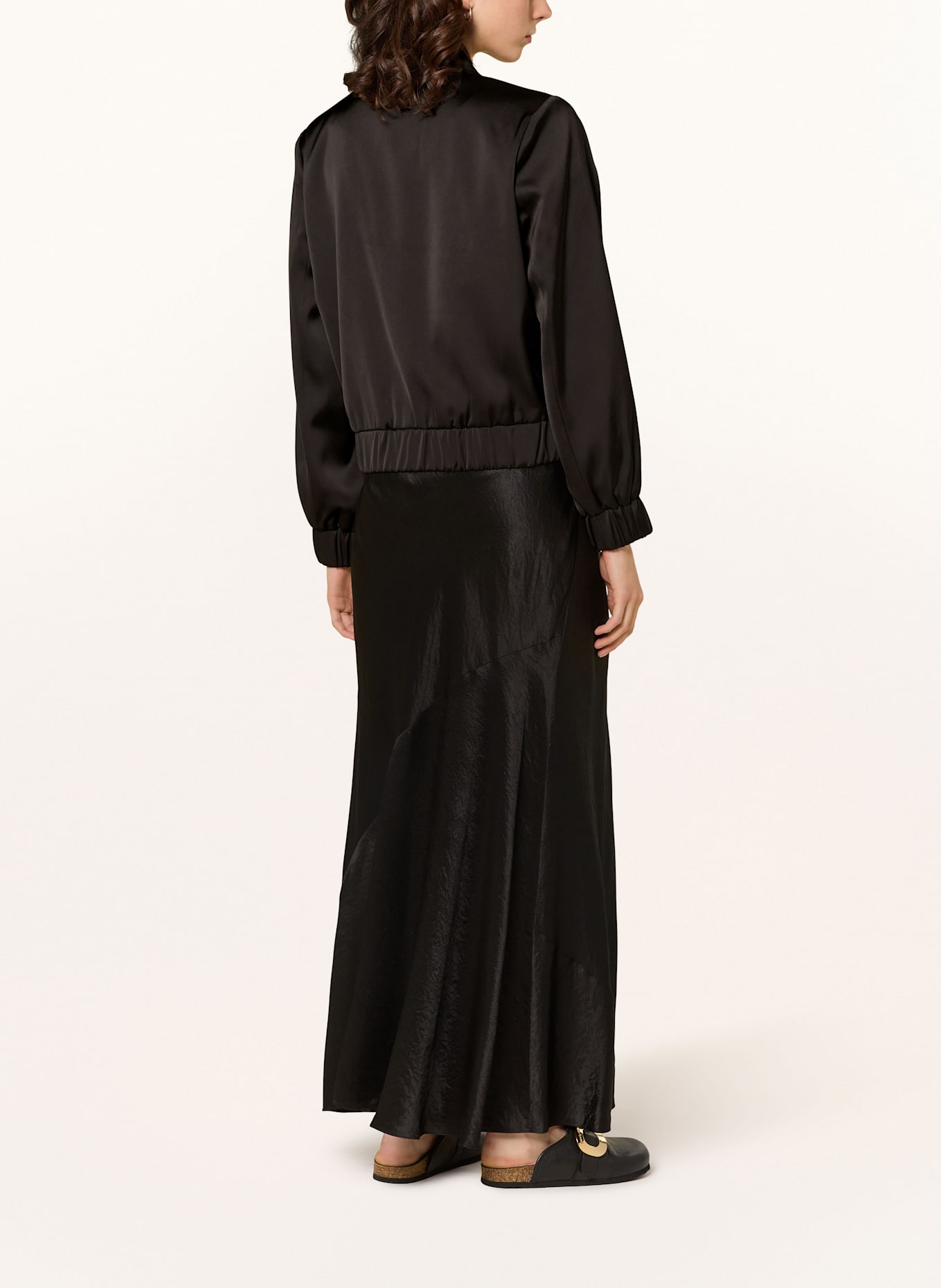 MRS & HUGS Satinblouson: SCHWARZ