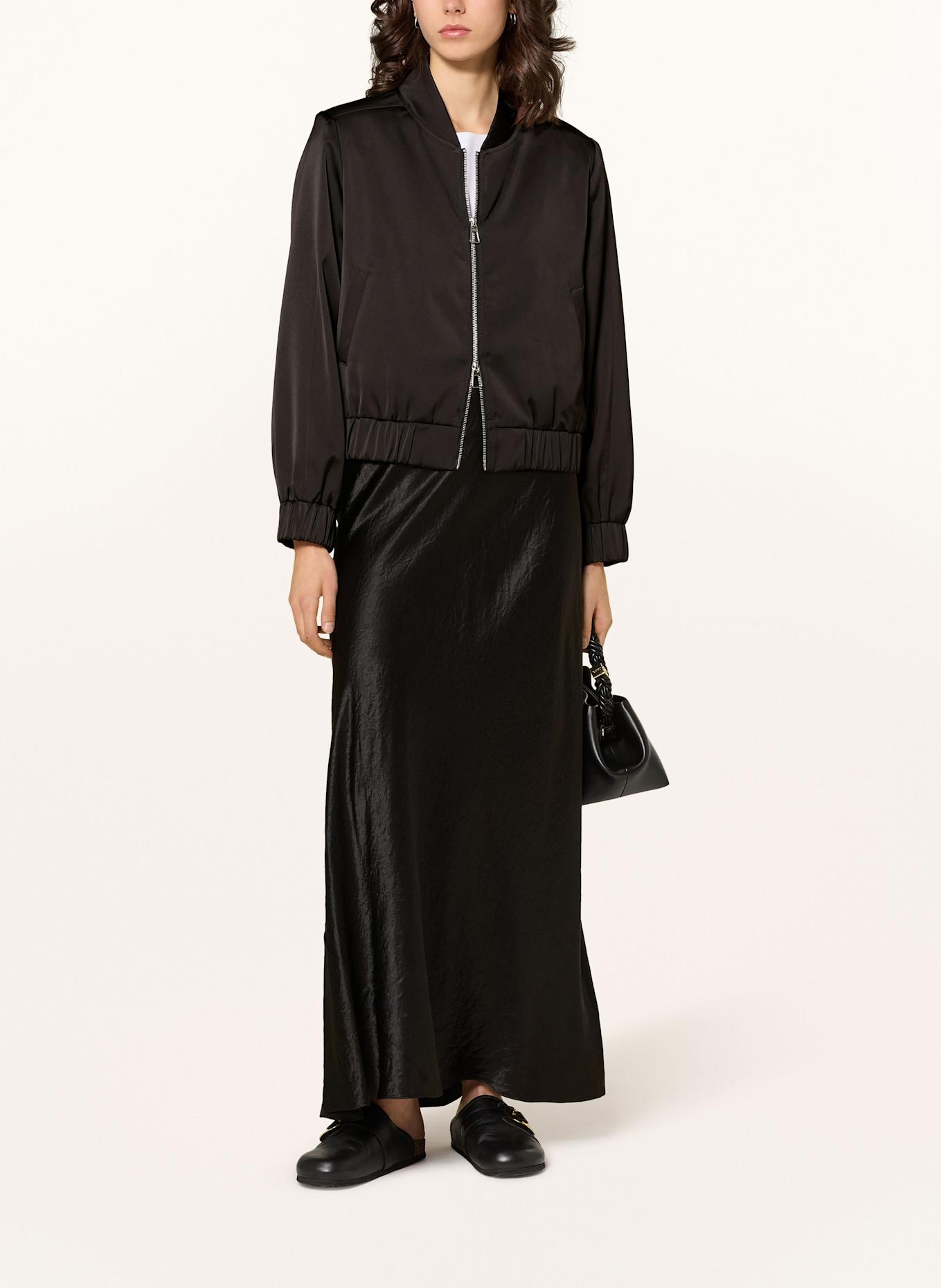 MRS & HUGS Satinblouson: SCHWARZ