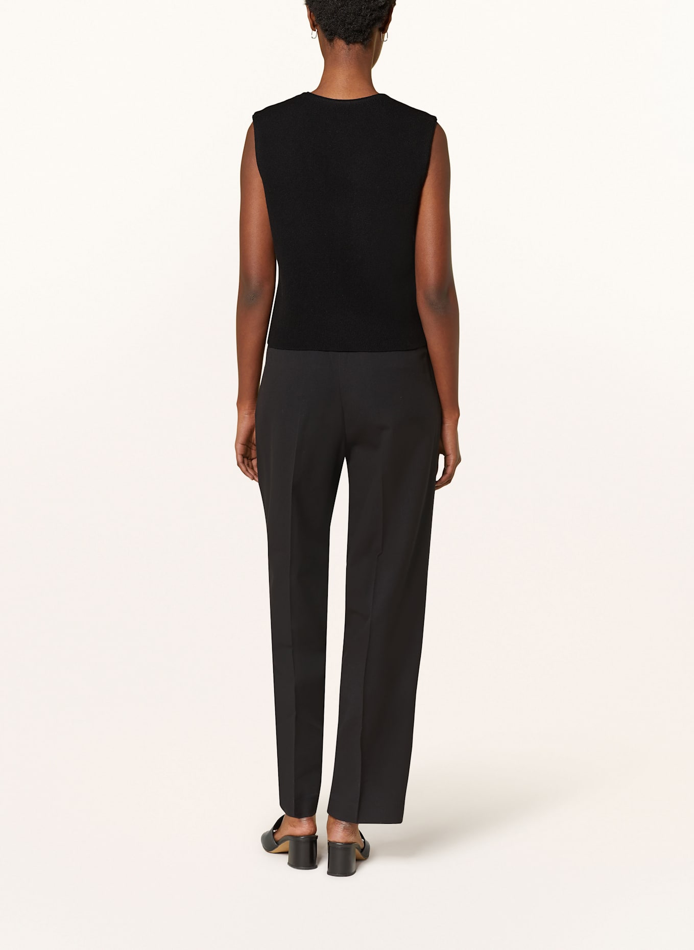 MRS & HUGS Strickweste mit Cashmere: SCHWARZ