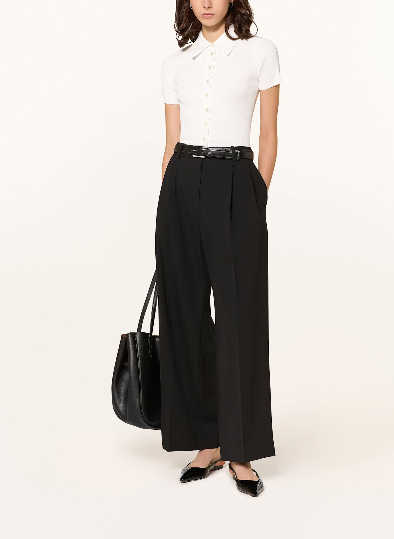 MRS & HUGS Strickbluse: WEISS