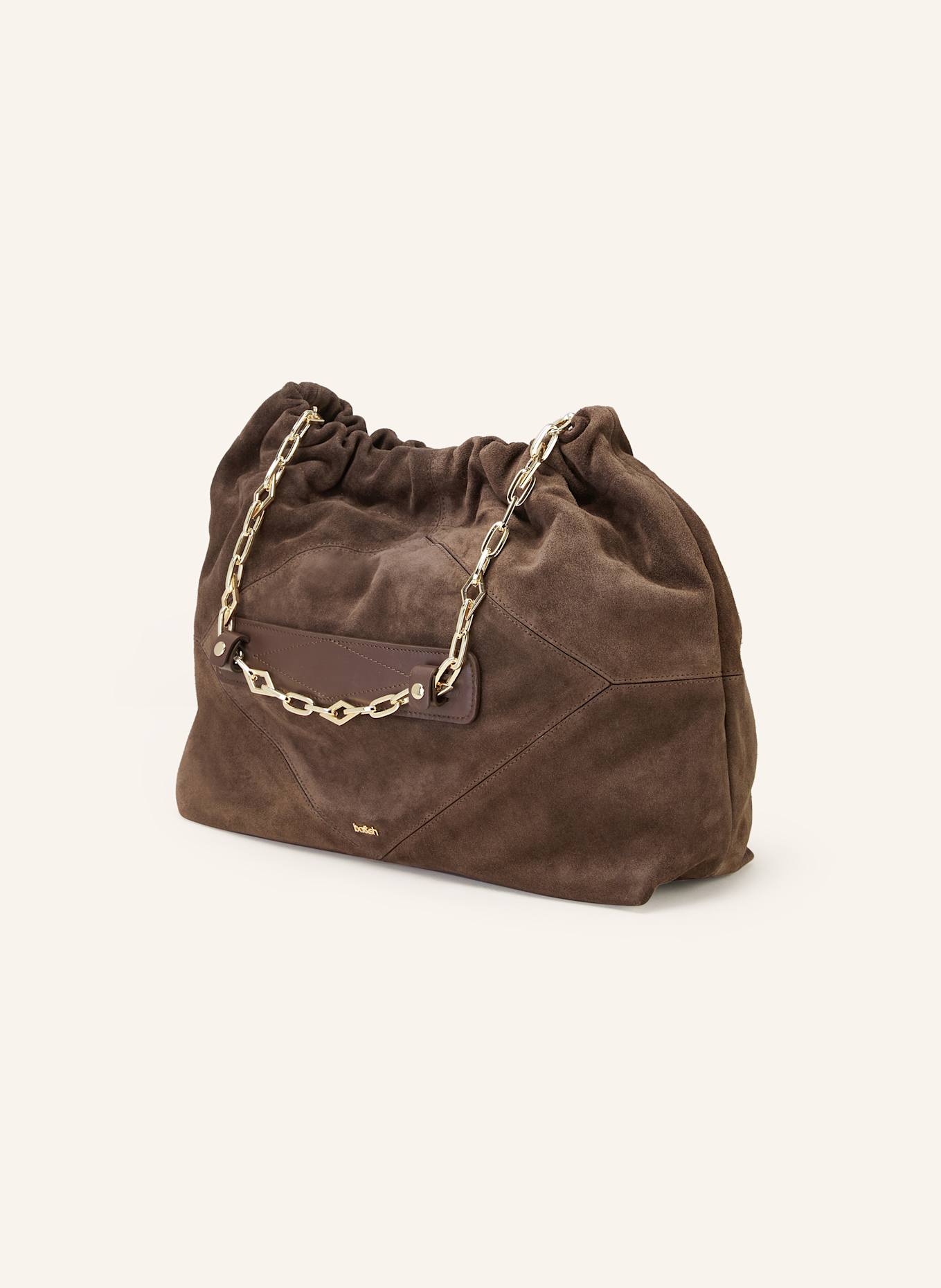 ba&sh Schultertasche JUNE M: DUNKELBRAUN