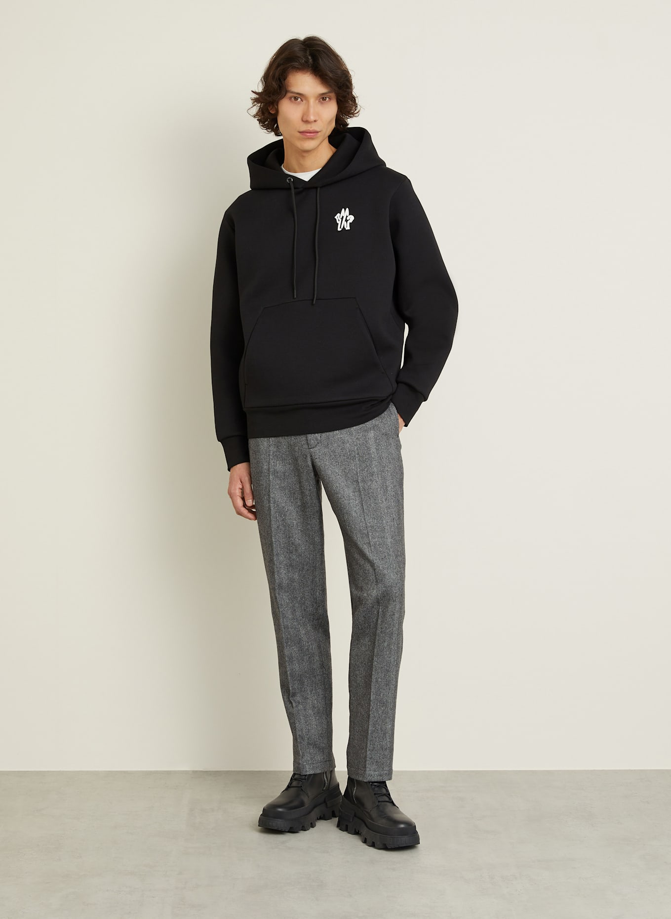 MONCLER Bluza z kapturem: CZARNY