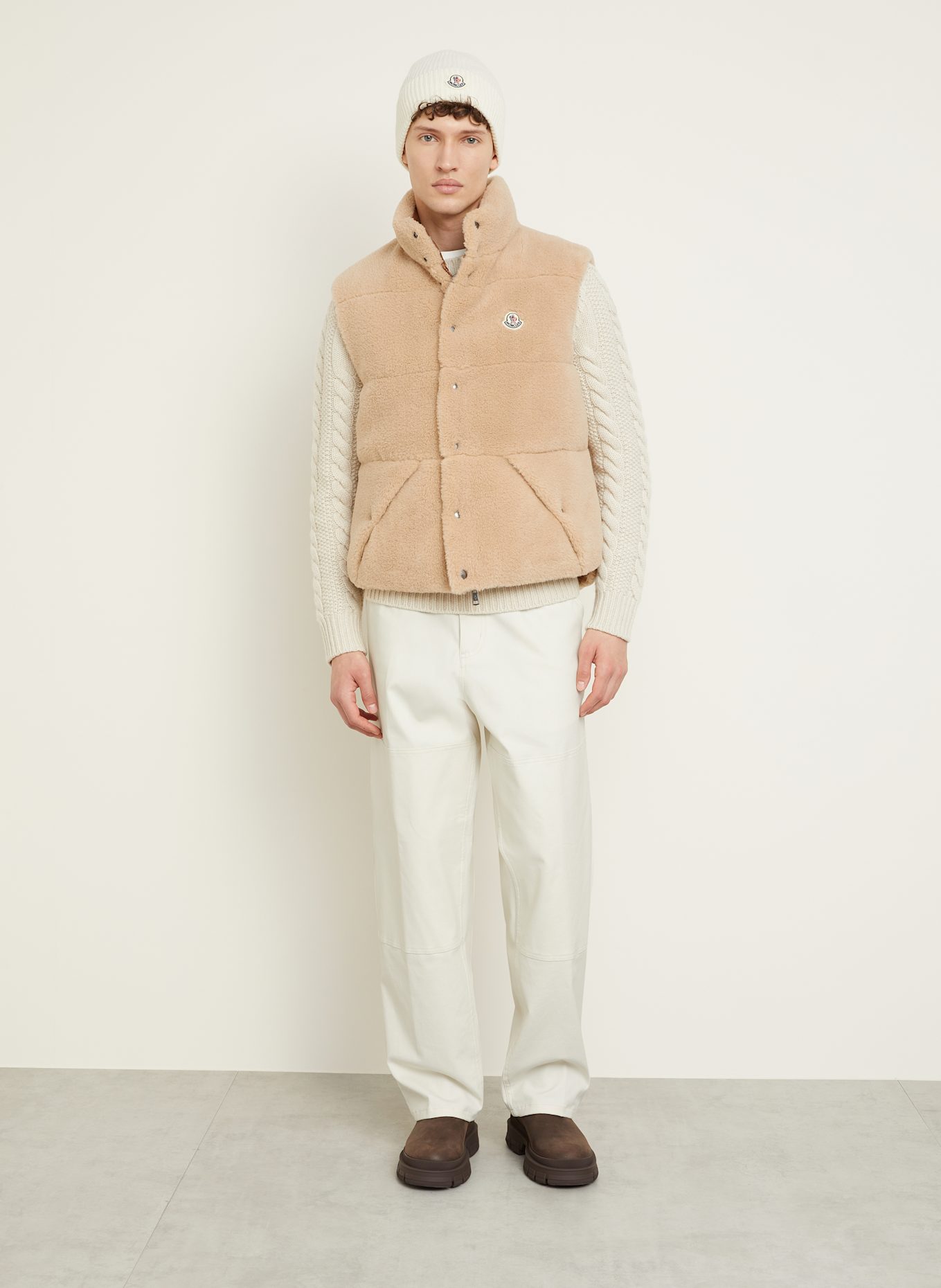 MONCLER Daunenweste COLBRICON: BEIGE