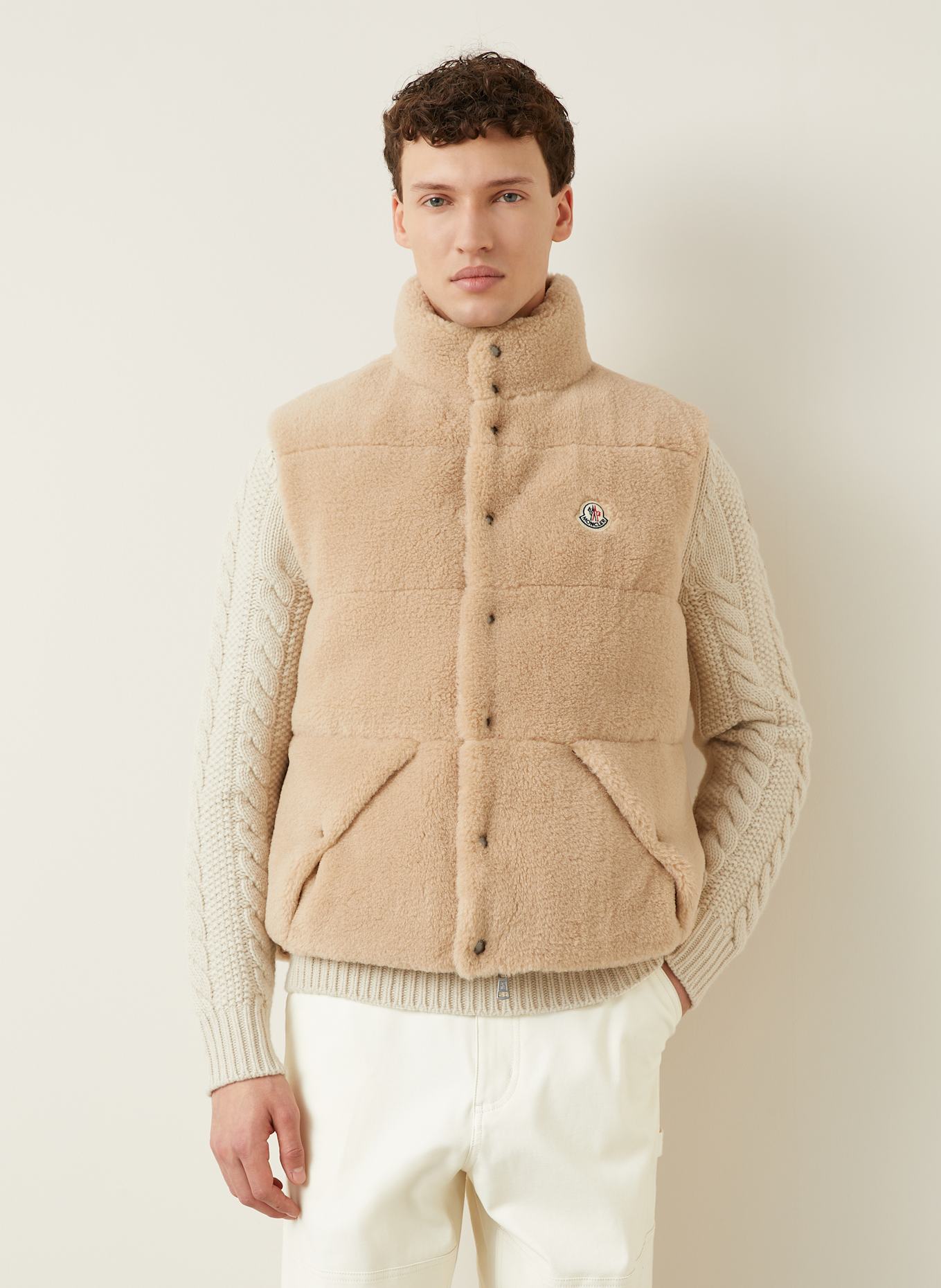 MONCLER Daunenweste COLBRICON: BEIGE