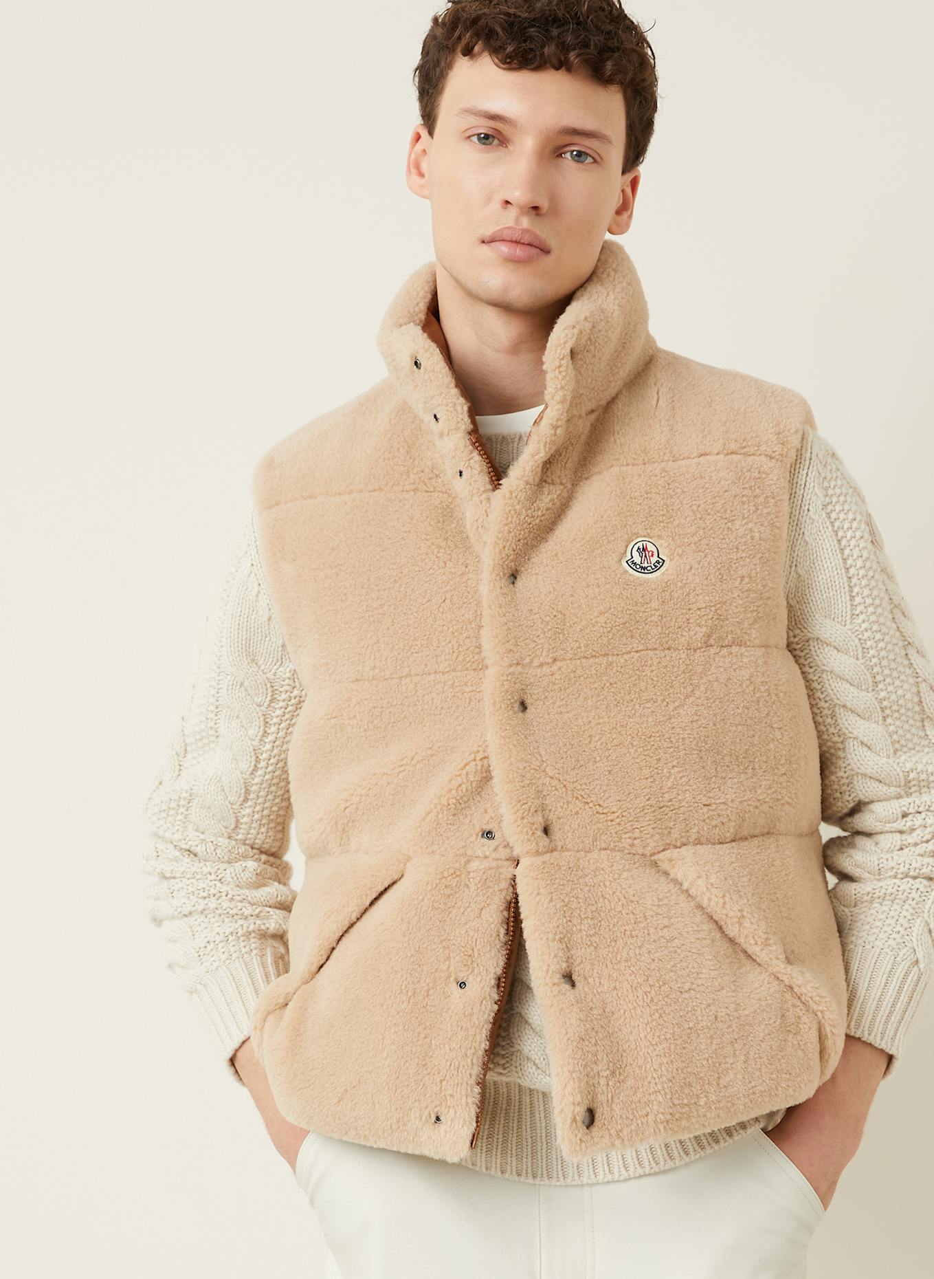 MONCLER Daunenweste COLBRICON: BEIGE