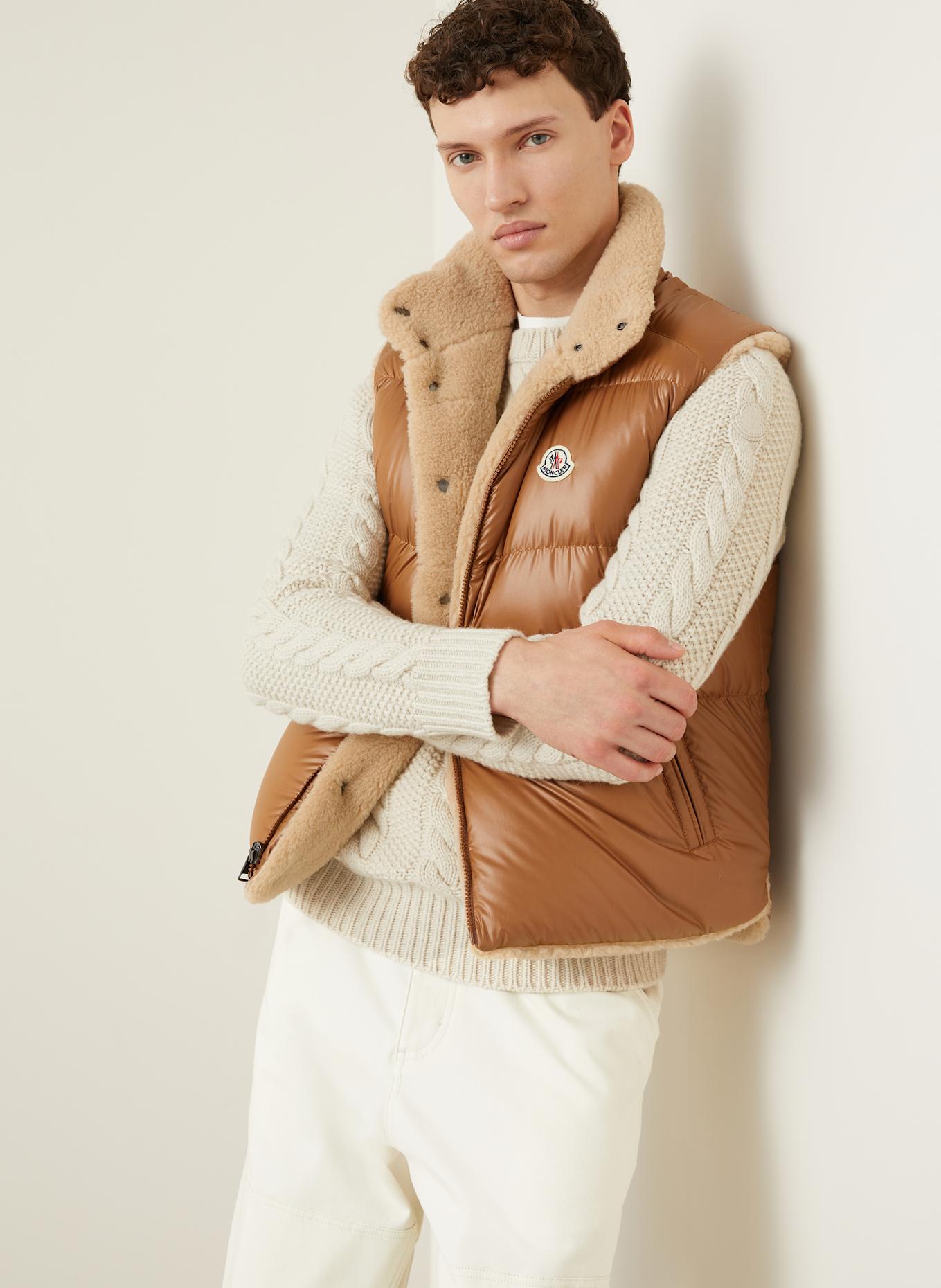 MONCLER Daunenweste COLBRICON: BEIGE