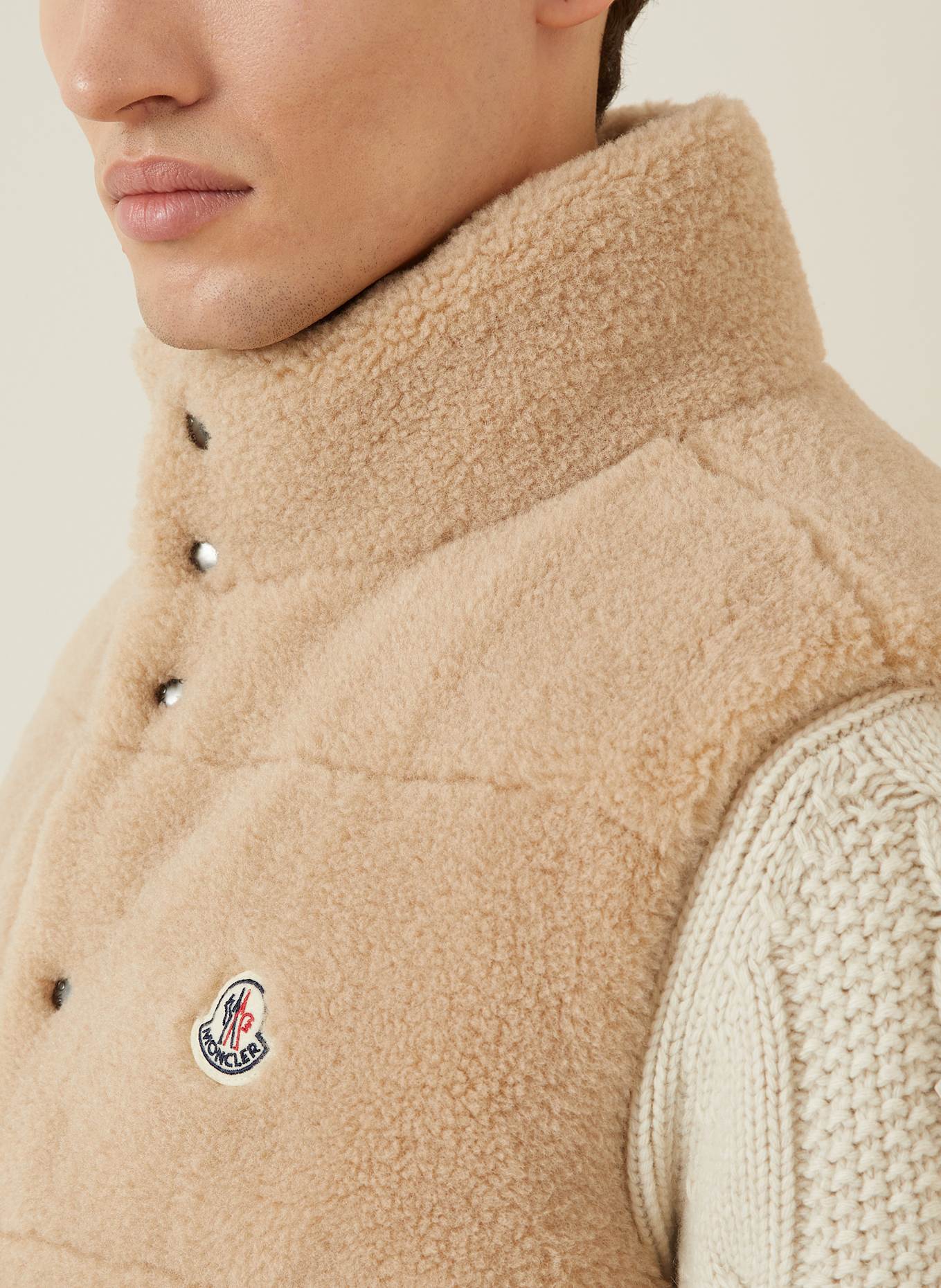 MONCLER Daunenweste COLBRICON: BEIGE