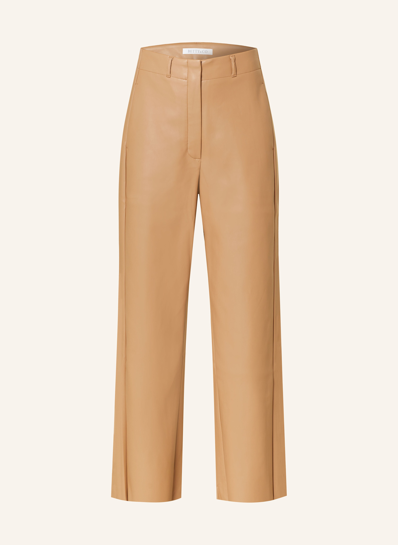 BETTY&CO Leather look culottes: CAMEL