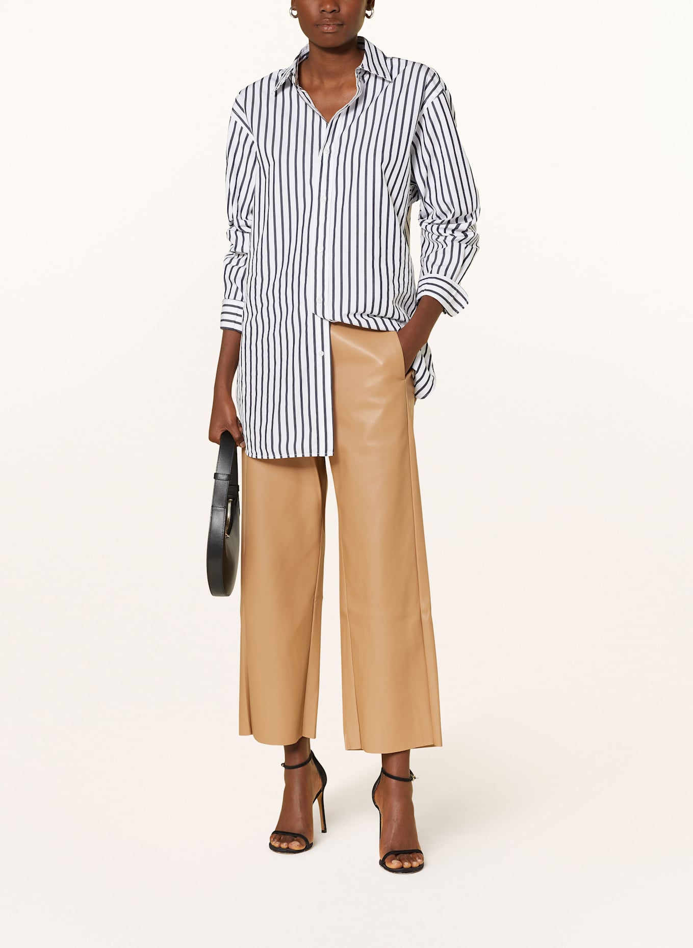 BETTY&CO Leather look culottes: CAMEL