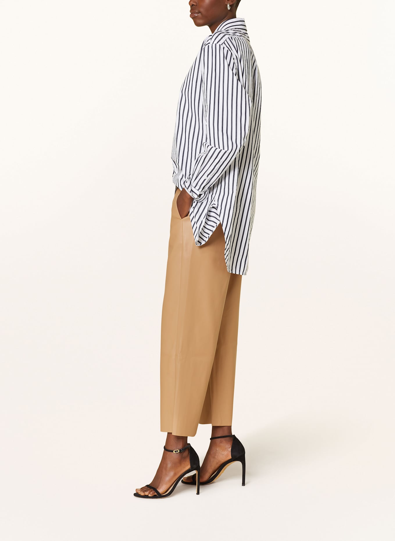 BETTY&CO Leather look culottes: CAMEL