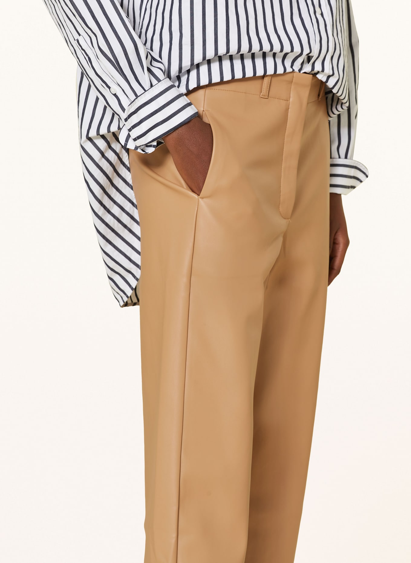 BETTY&CO Leather look culottes: CAMEL