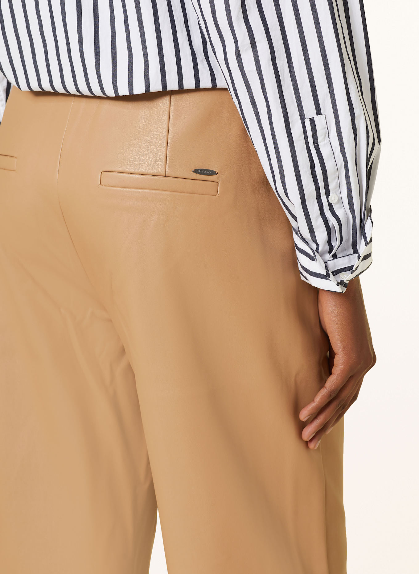 BETTY&CO Leather look culottes: CAMEL