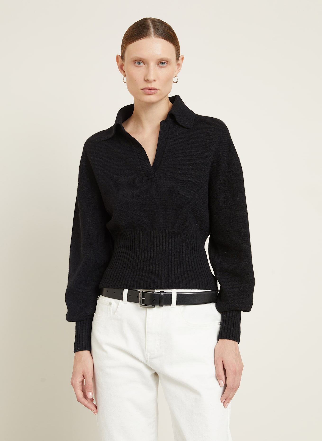 Proenza Schouler Sweter z kaszmiru JEANNE: CZARNY