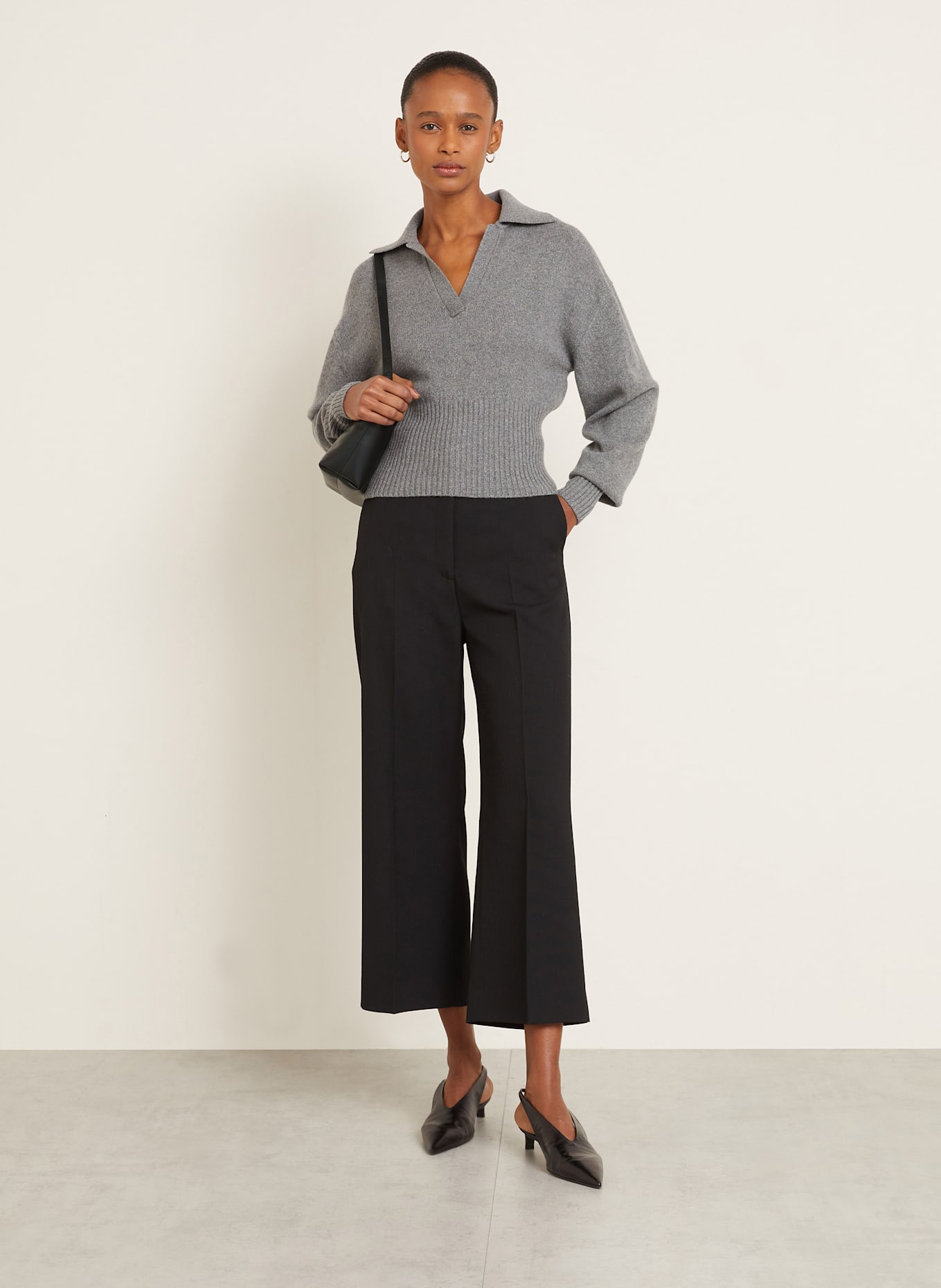 Proenza Schouler Cashmere-Pullover JEANNE: GRAU