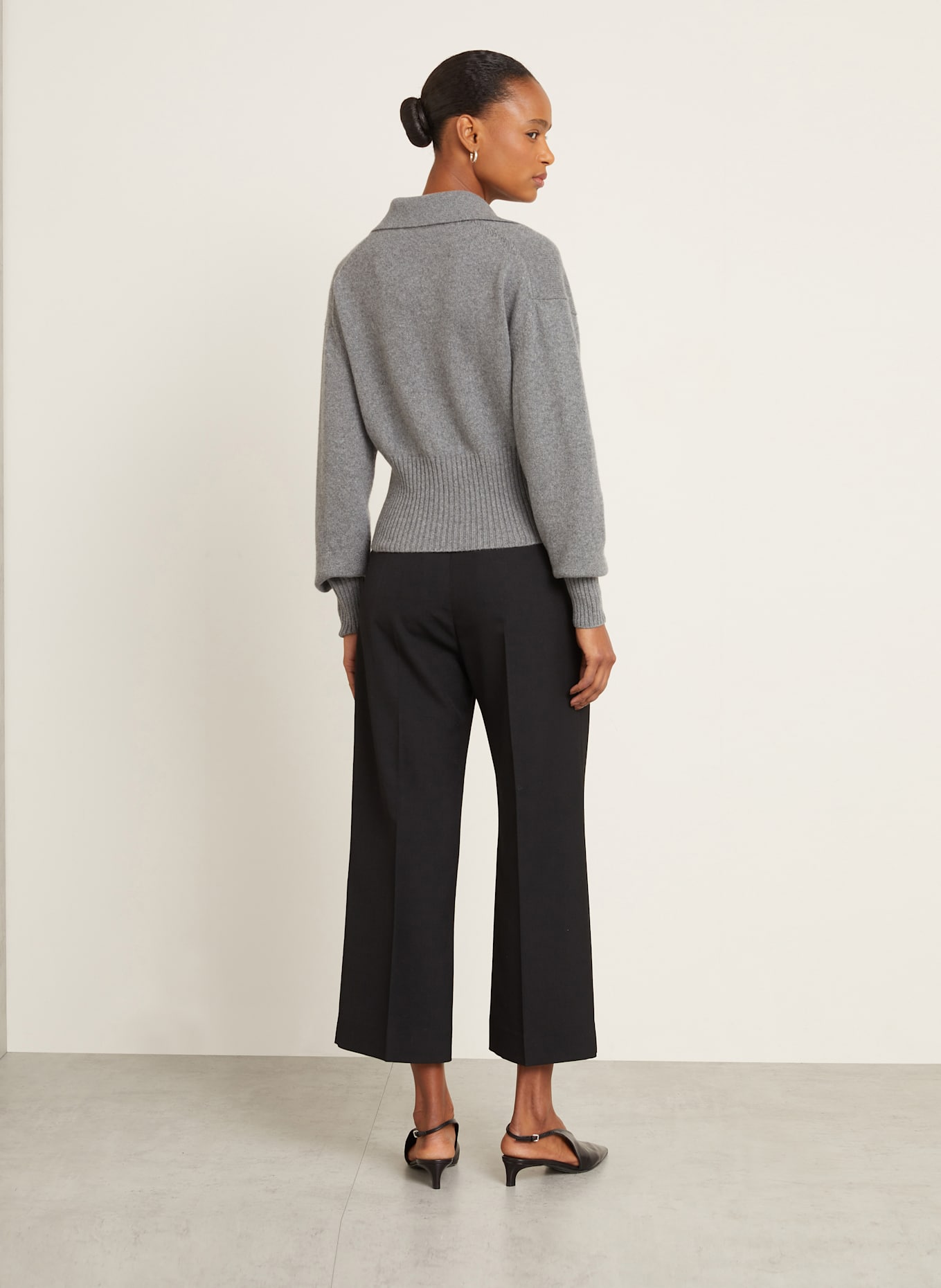 Proenza Schouler Cashmere-Pullover JEANNE: GRAU