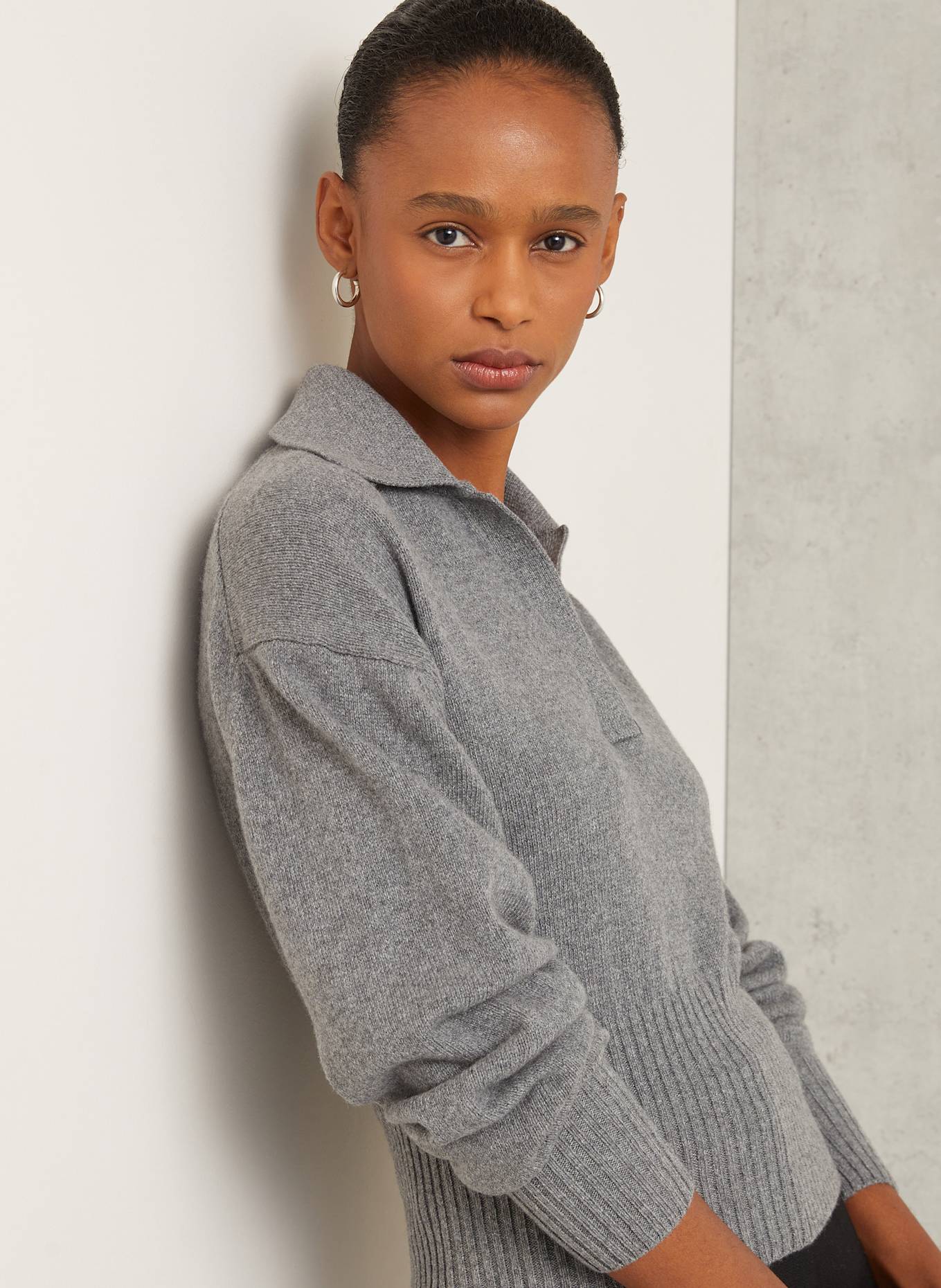 Proenza Schouler Cashmere-Pullover JEANNE: GRAU