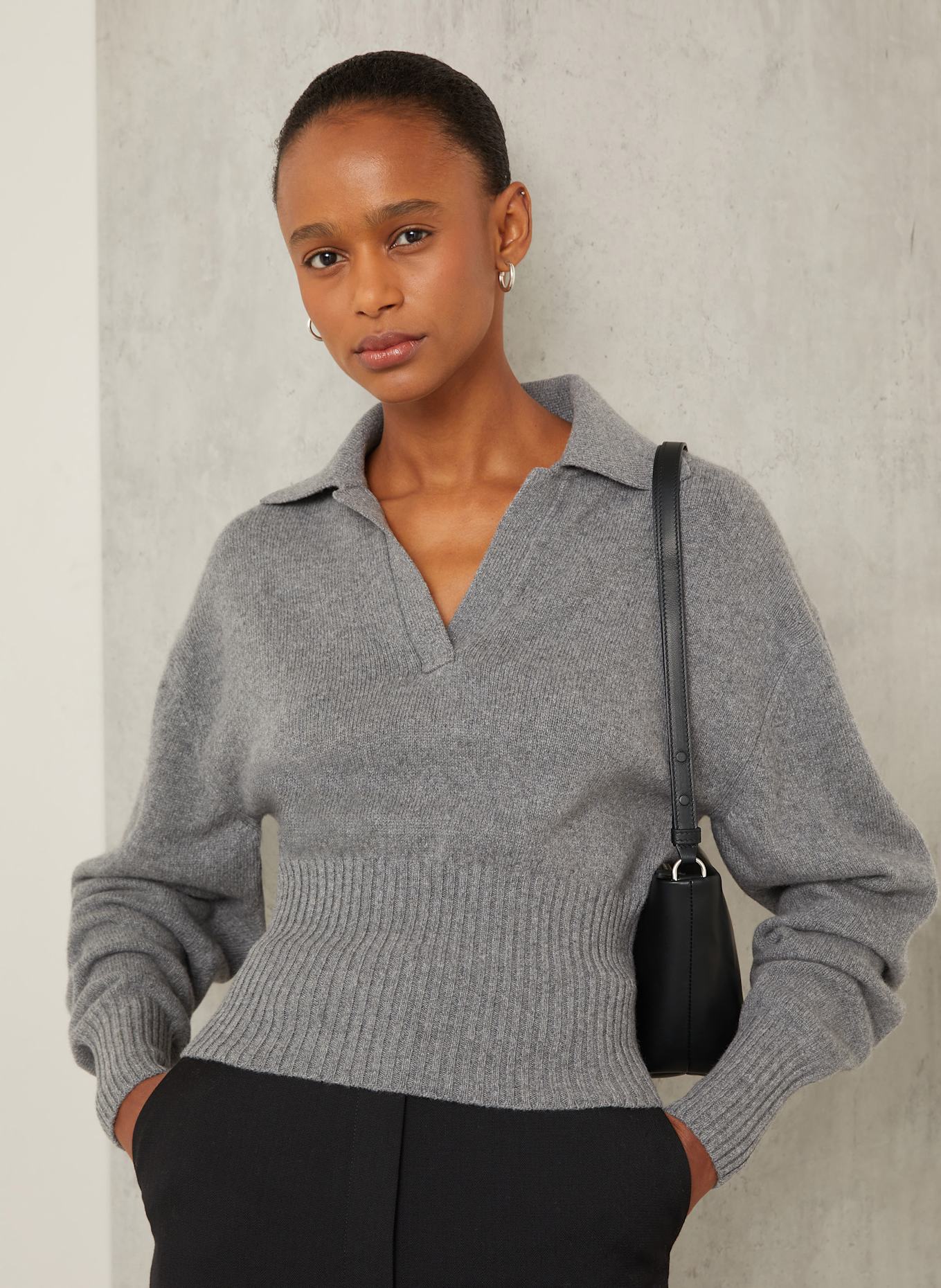 Proenza Schouler Cashmere-Pullover JEANNE: GRAU