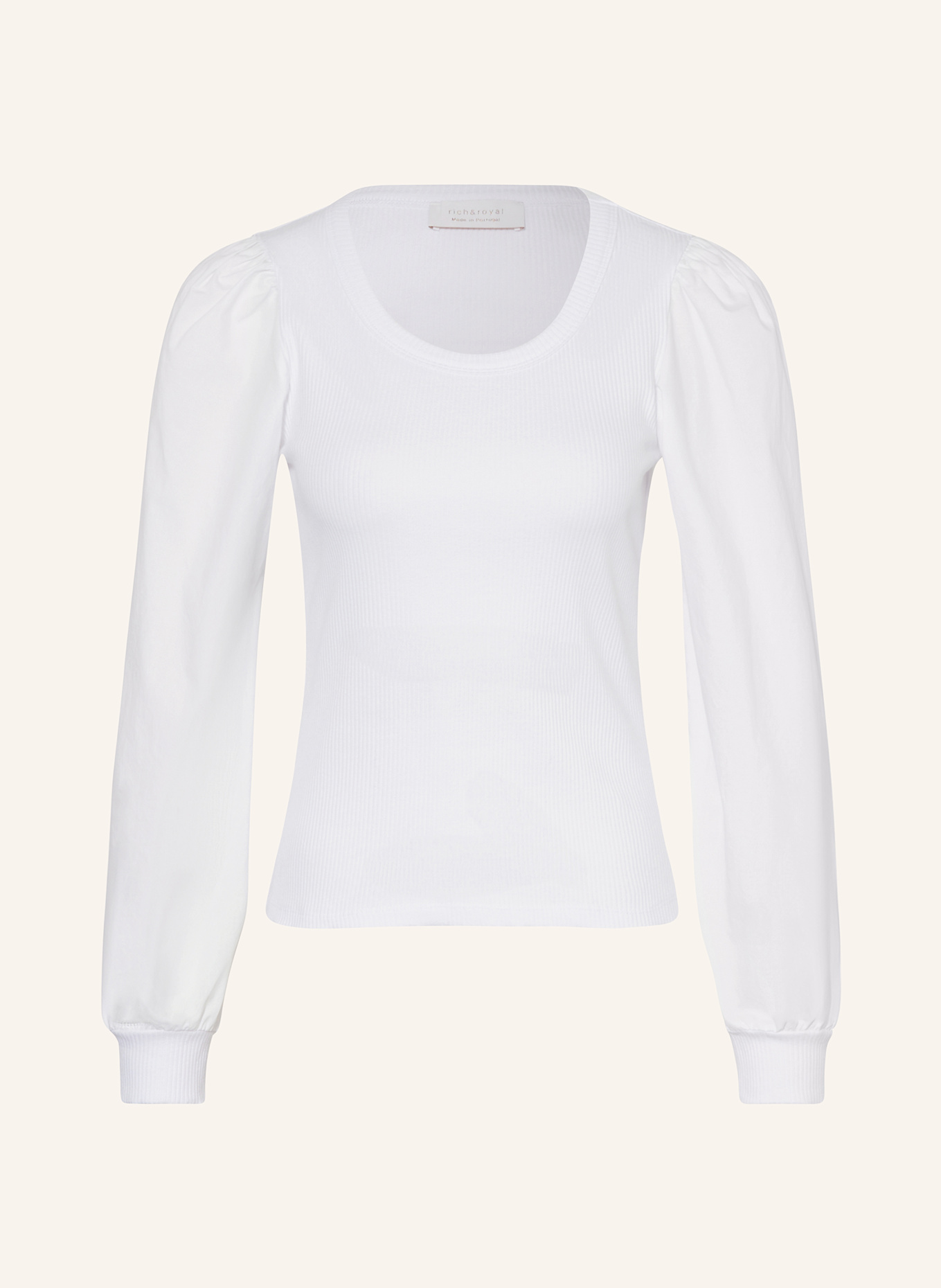 Rich & Royal Longsleeve: WEISS