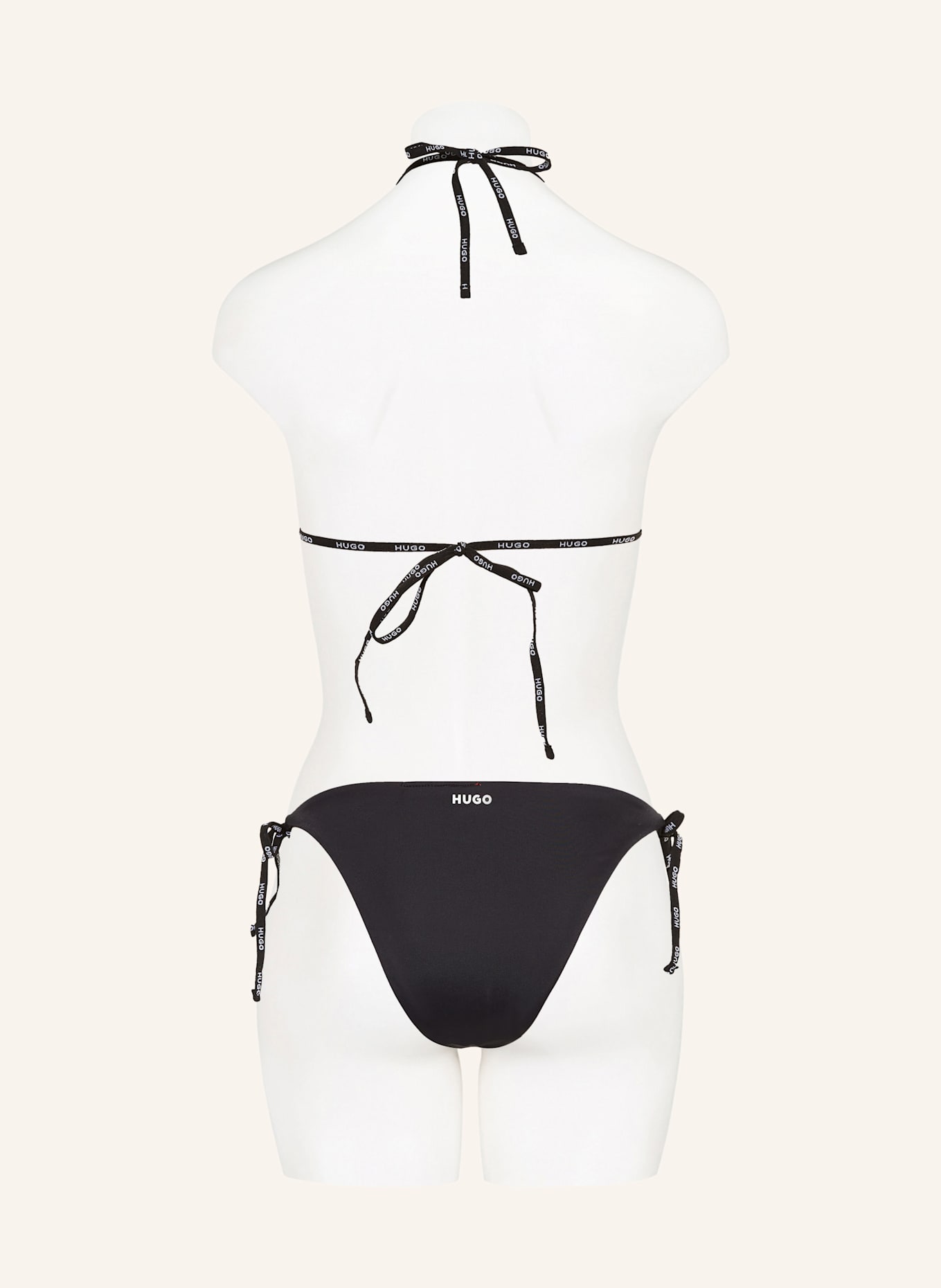HUGO Triangel-Bikini-Top PURE: SCHWARZ