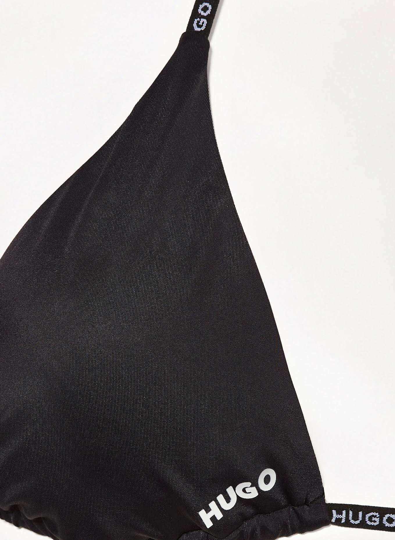 HUGO Triangel-Bikini-Top PURE: SCHWARZ