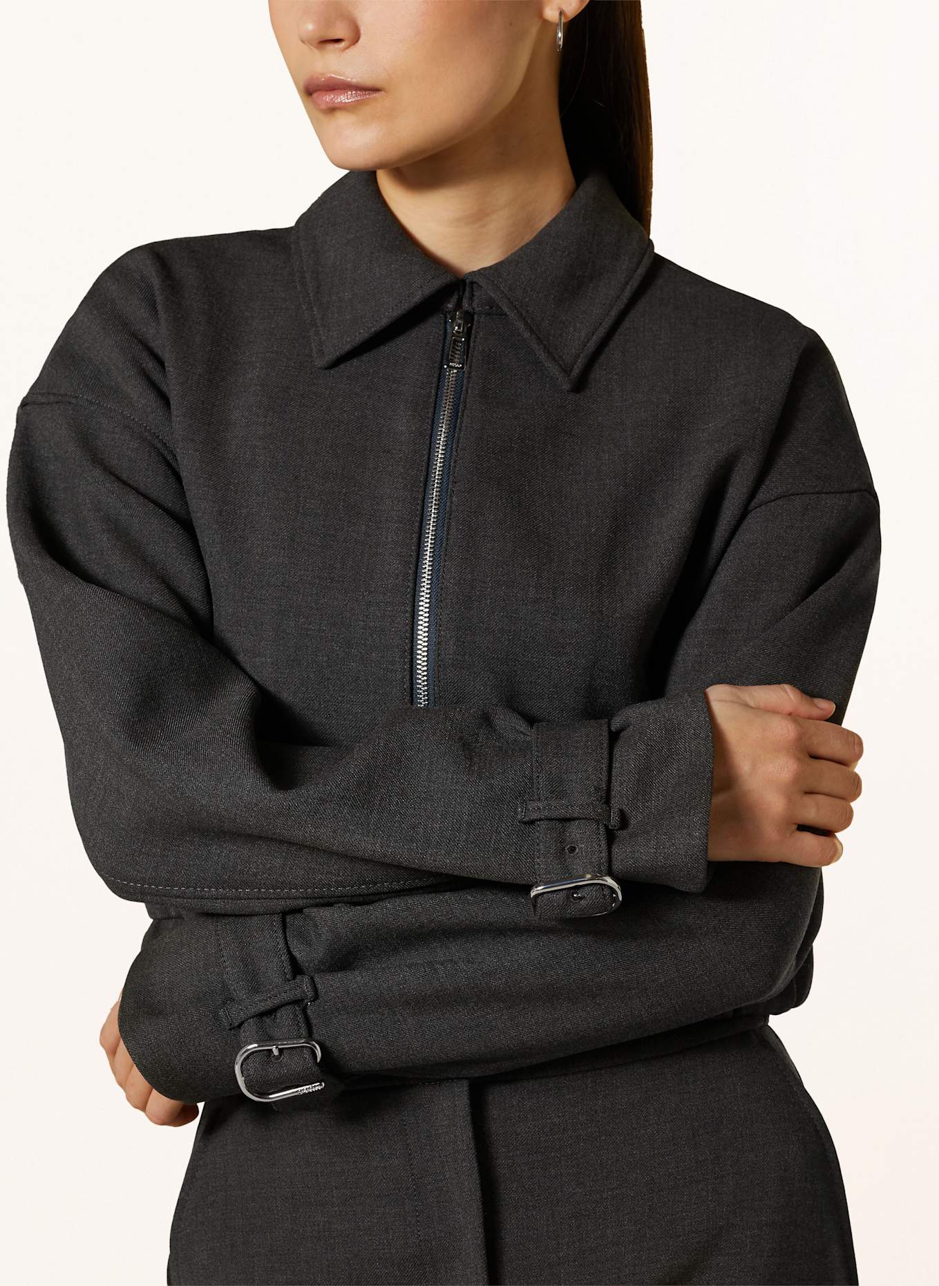 HUGO Krótka kurtka AMISURI: CZIEMNOSZARY