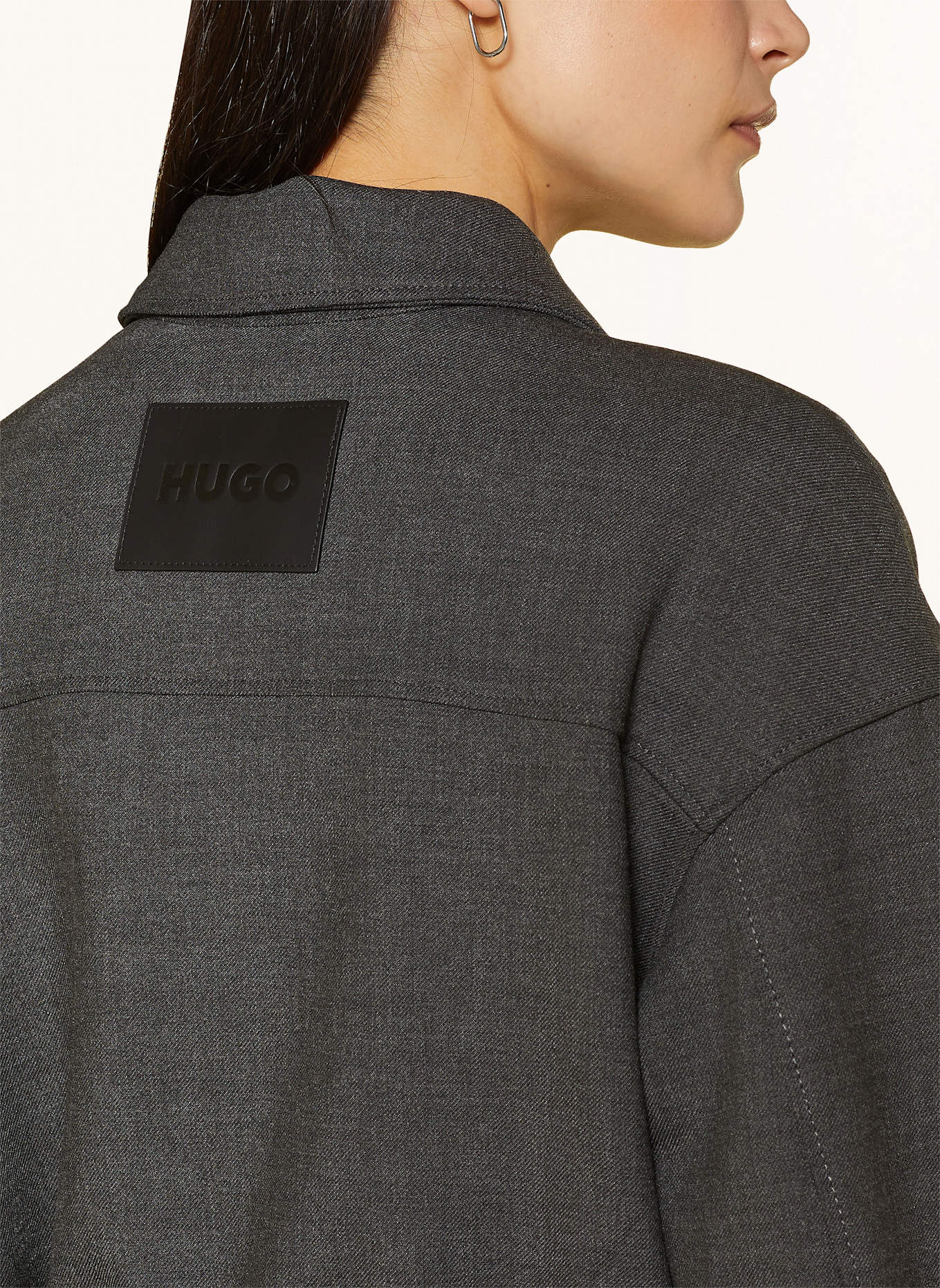 HUGO Krótka kurtka AMISURI: CZIEMNOSZARY