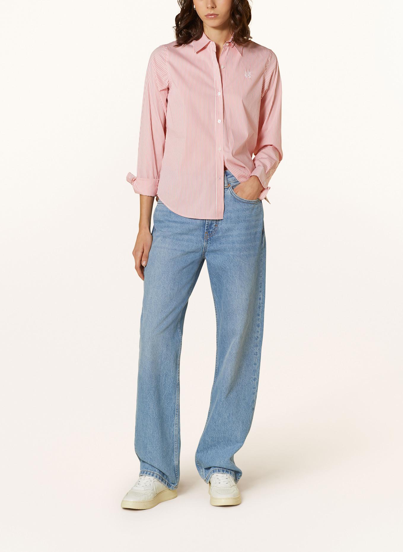 HUGO Hemdbluse THE ESSENTIAL: WEISS / LACHS