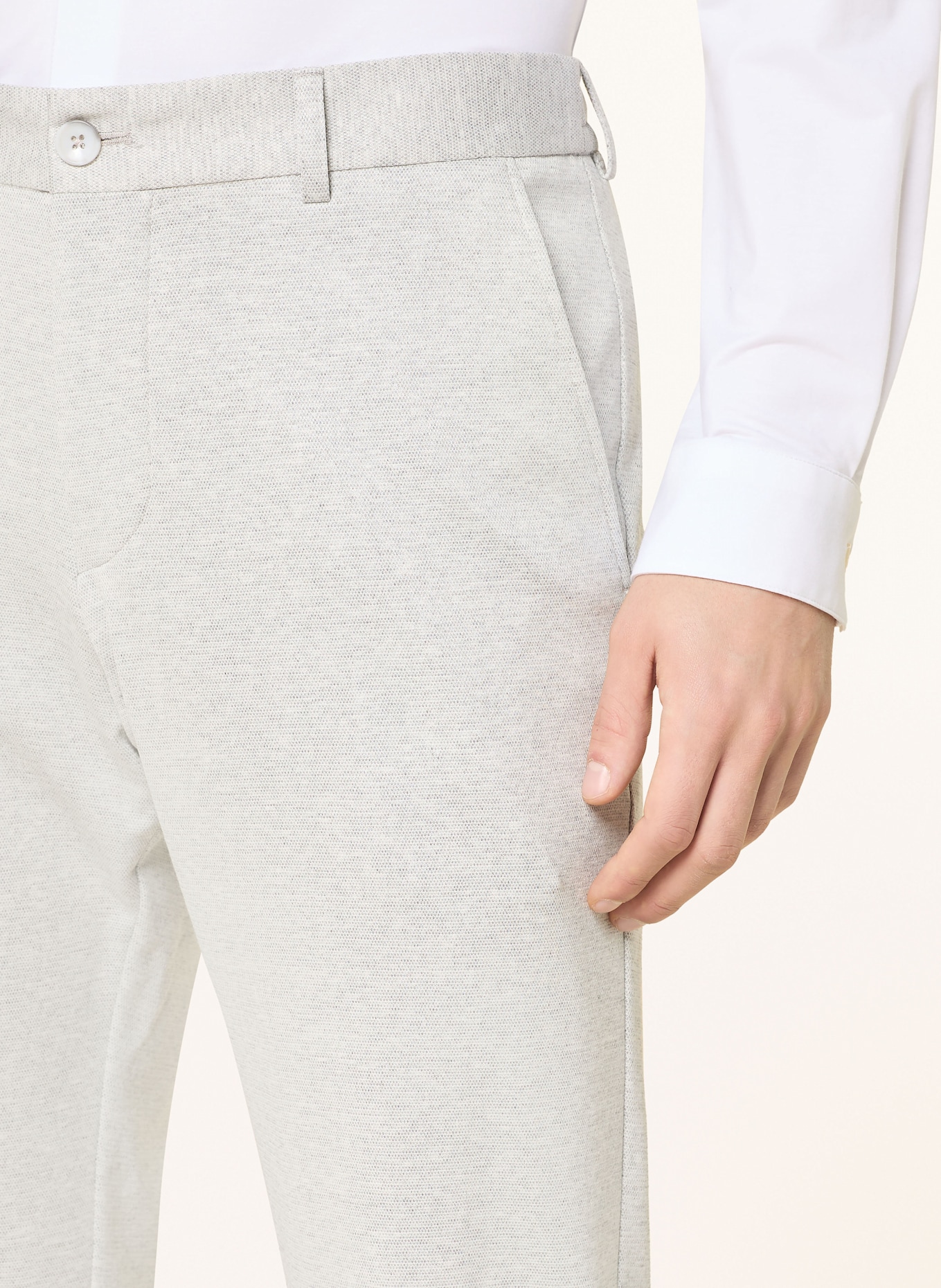 STRELLSON Anzughose TIUS-J Slim Fit aus Jersey: HELLGRAU