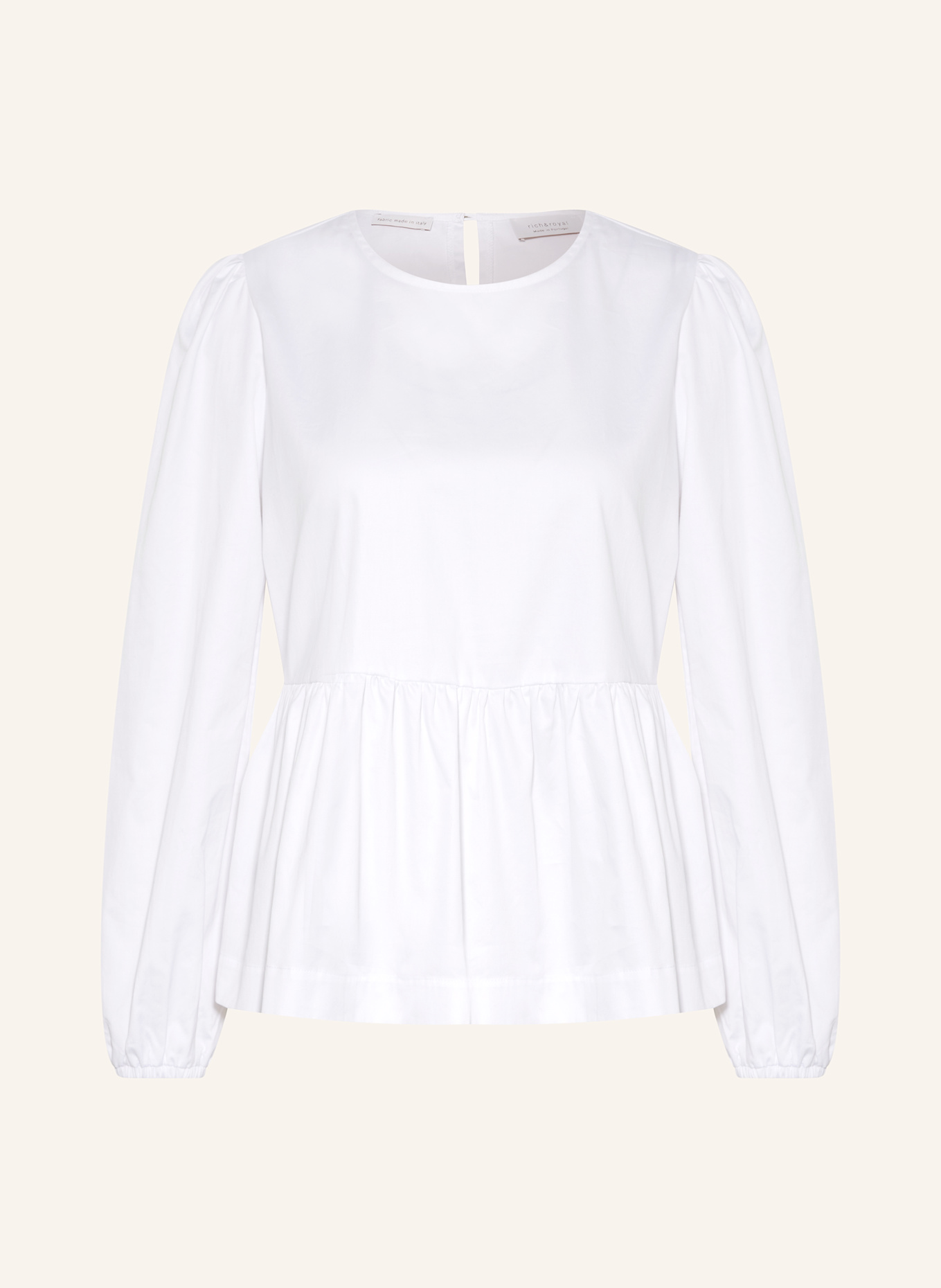 Rich & Royal Blusenshirt mit Rüschen: WEISS
