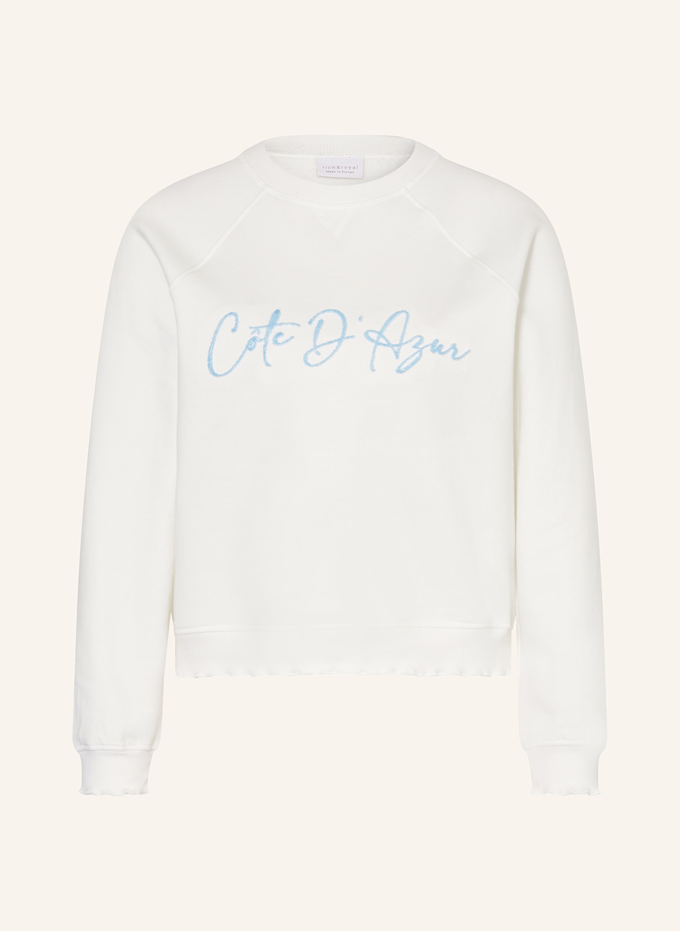 Rich & Royal Sweatshirt: CREAM