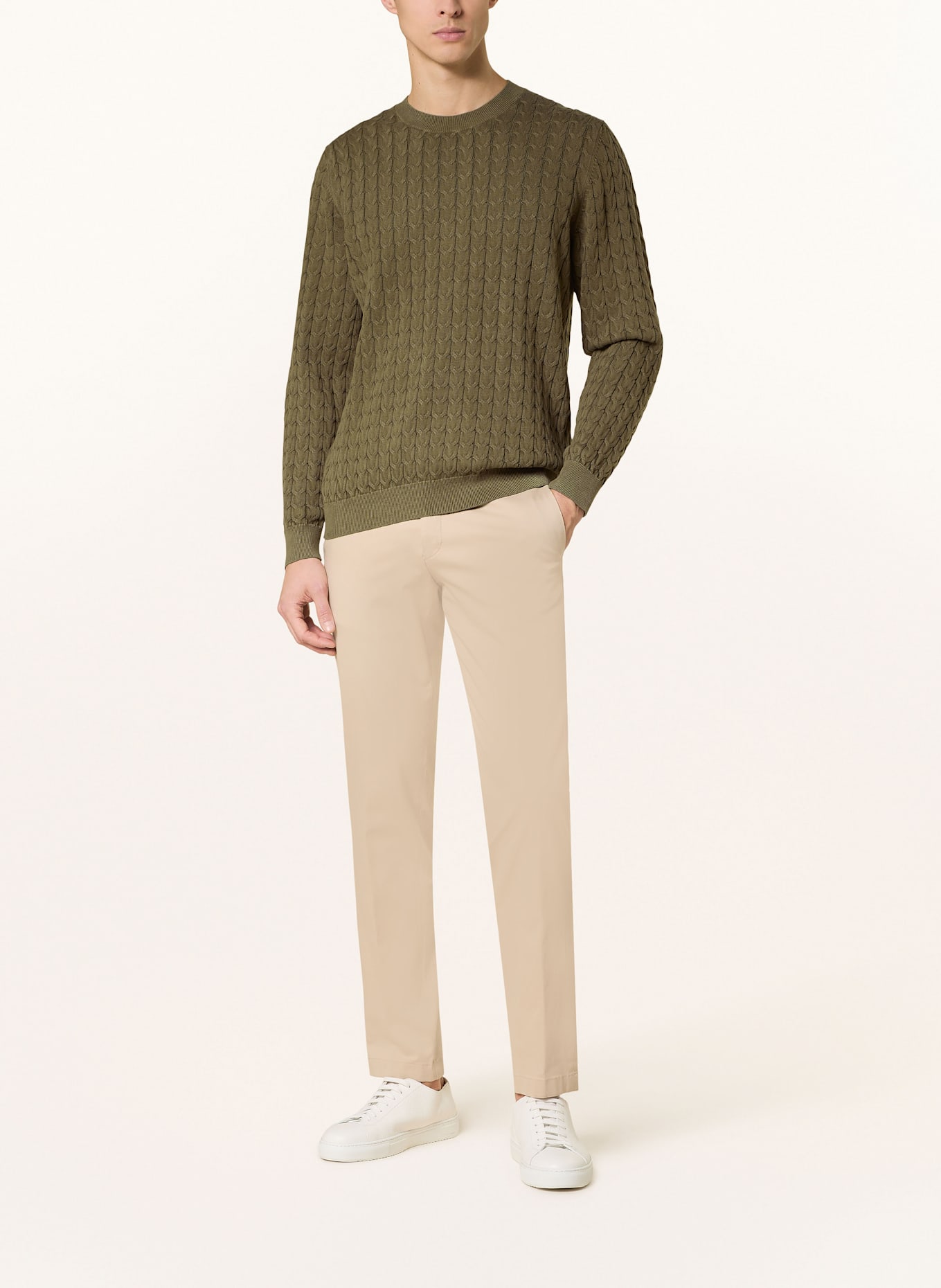 STROKESMAN'S Pullover: OLIV