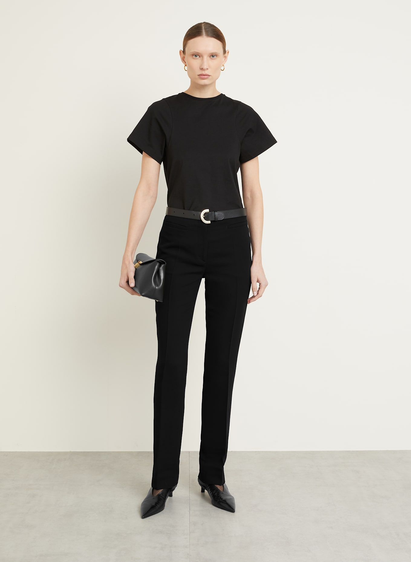 TOTEME T-shirt: BLACK