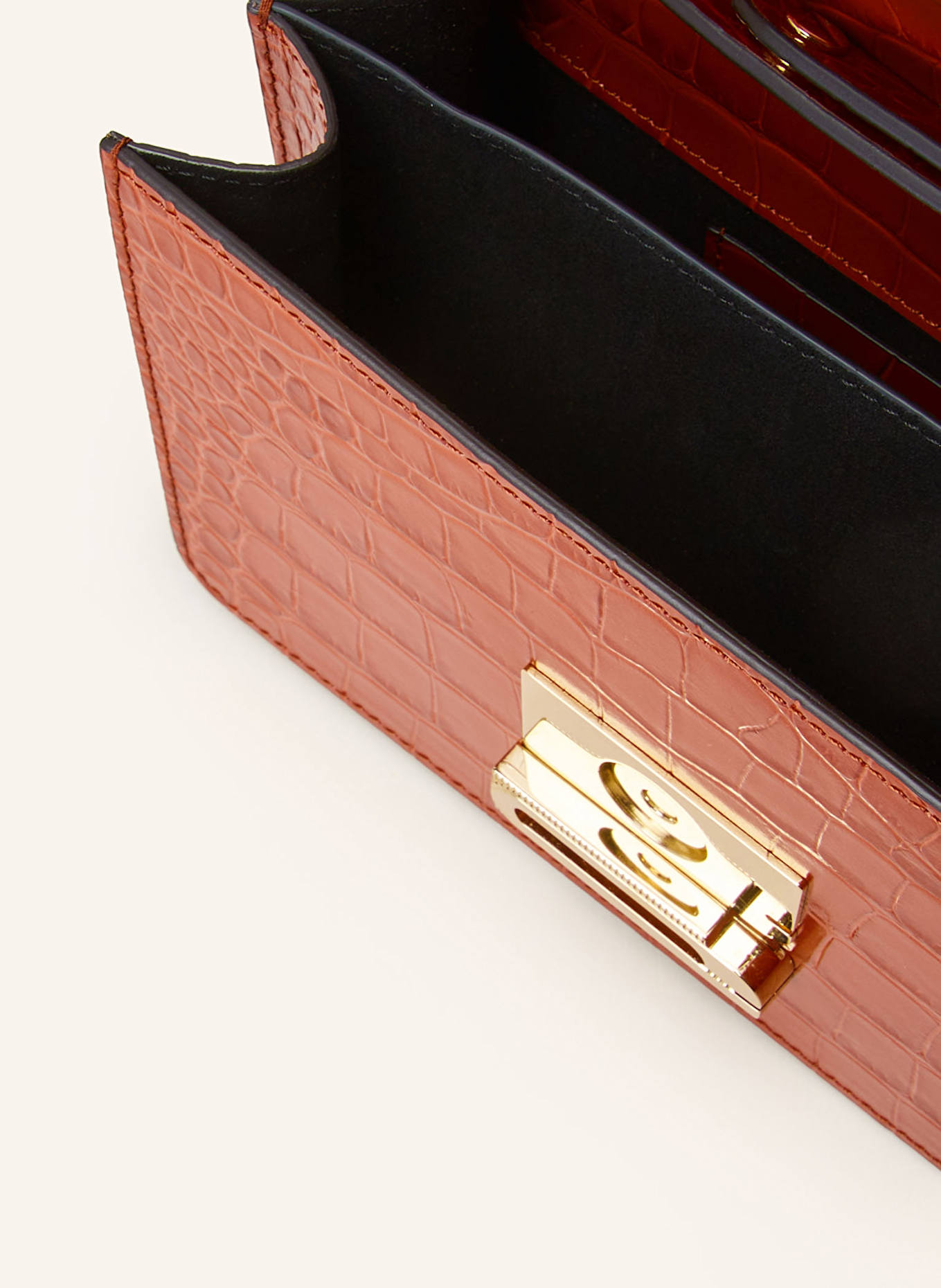 VICTORIA BECKHAM Torba na ramię DORIAN MINI: CIEMNOCZERWONY