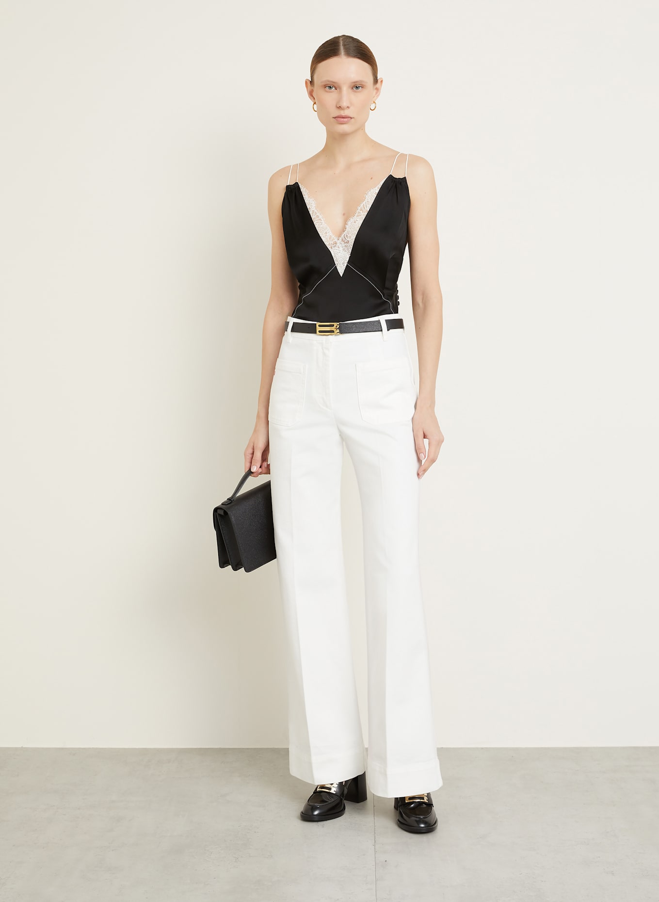VICTORIA BECKHAM Flared jeans ALINA: 8845 WASHED WHITE