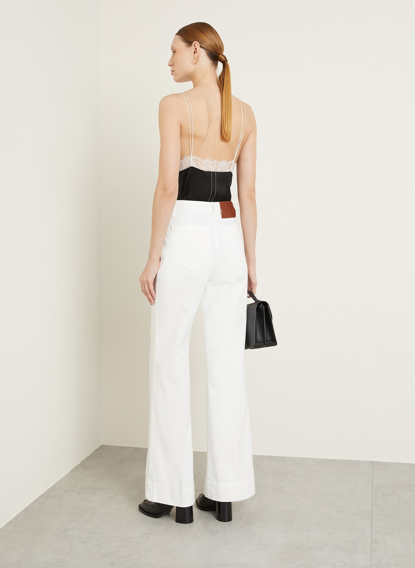 VICTORIA BECKHAM Flared jeans ALINA: 8845 WASHED WHITE