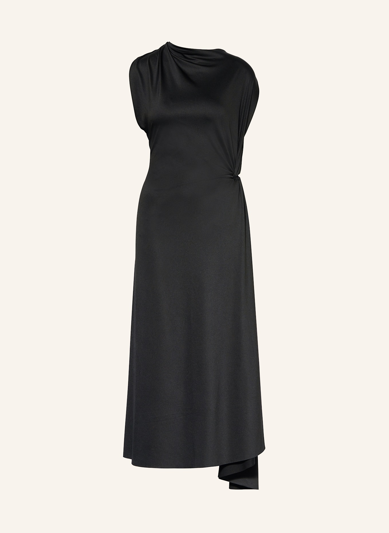 VICTORIA BECKHAM Satinkleid: SCHWARZ
