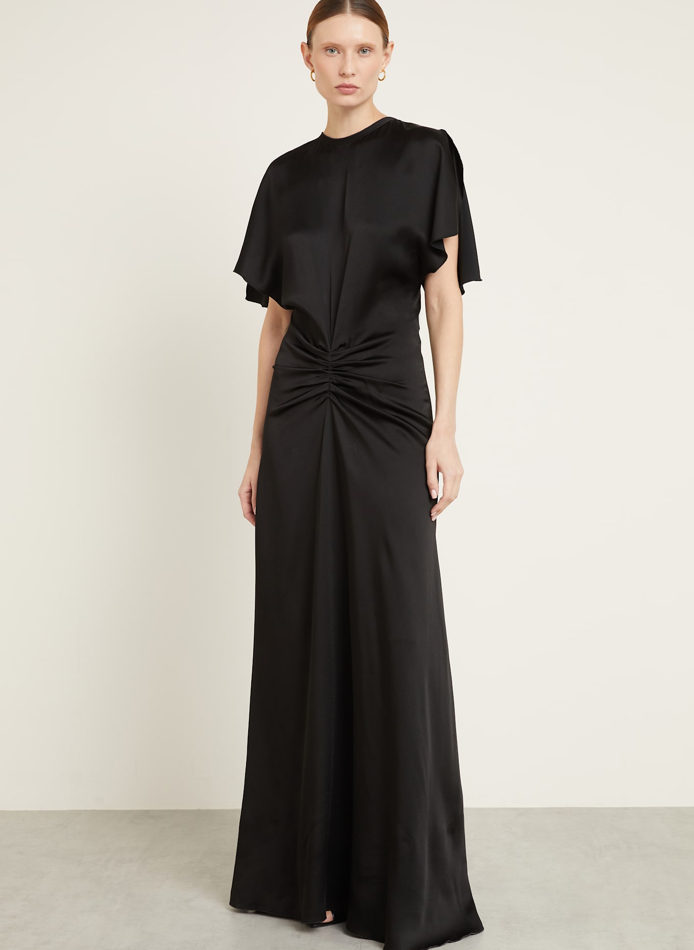 VICTORIA BECKHAM Cocktailkleid aus Satin: SCHWARZ