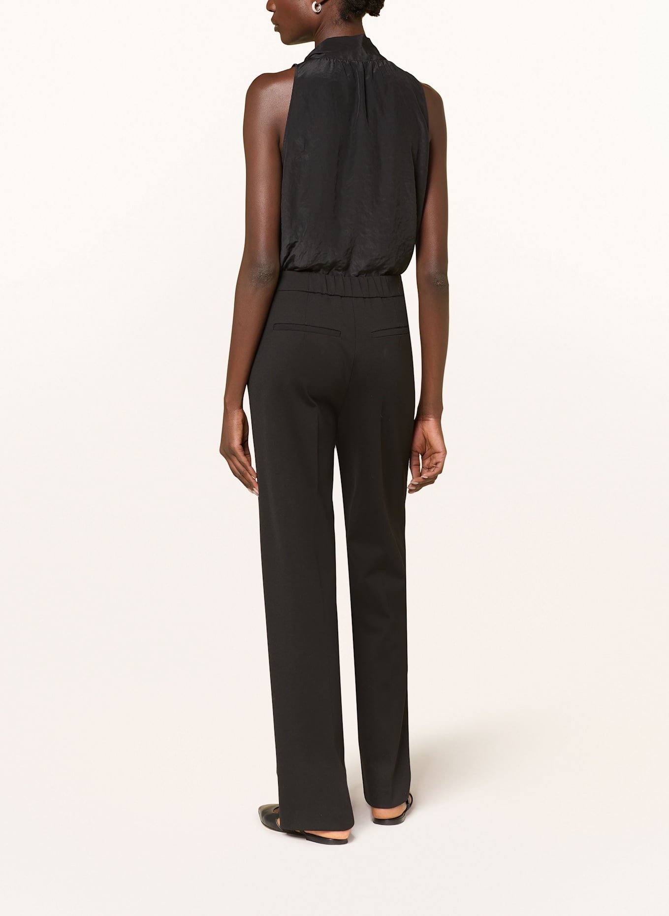 LUISA CERANO Wide leg trousers, Color: BLACK (Image 3)