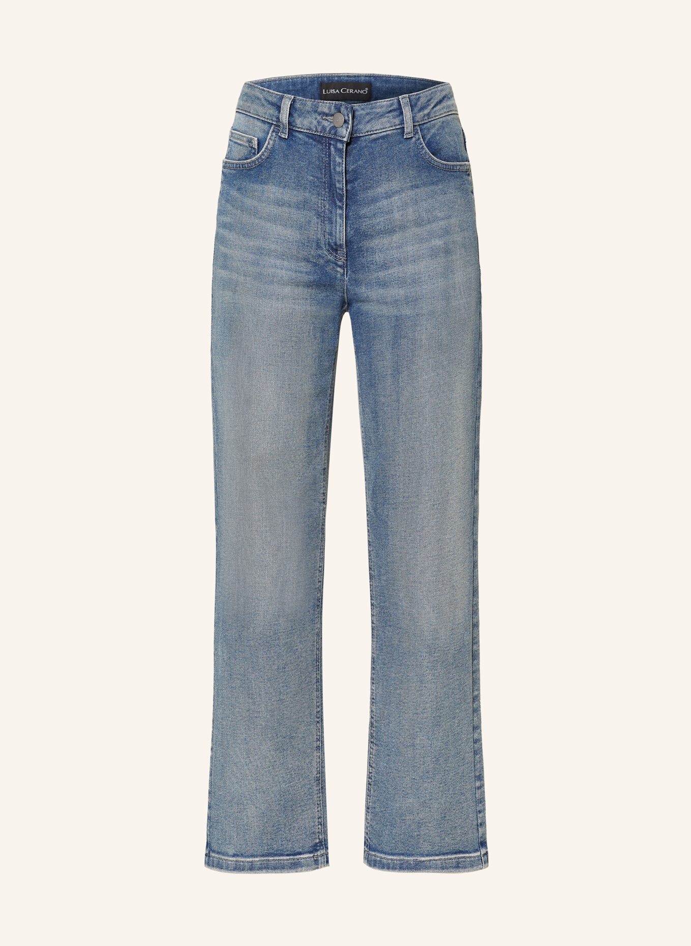 LUISA CERANO Straight Jeans: 237 BLUE