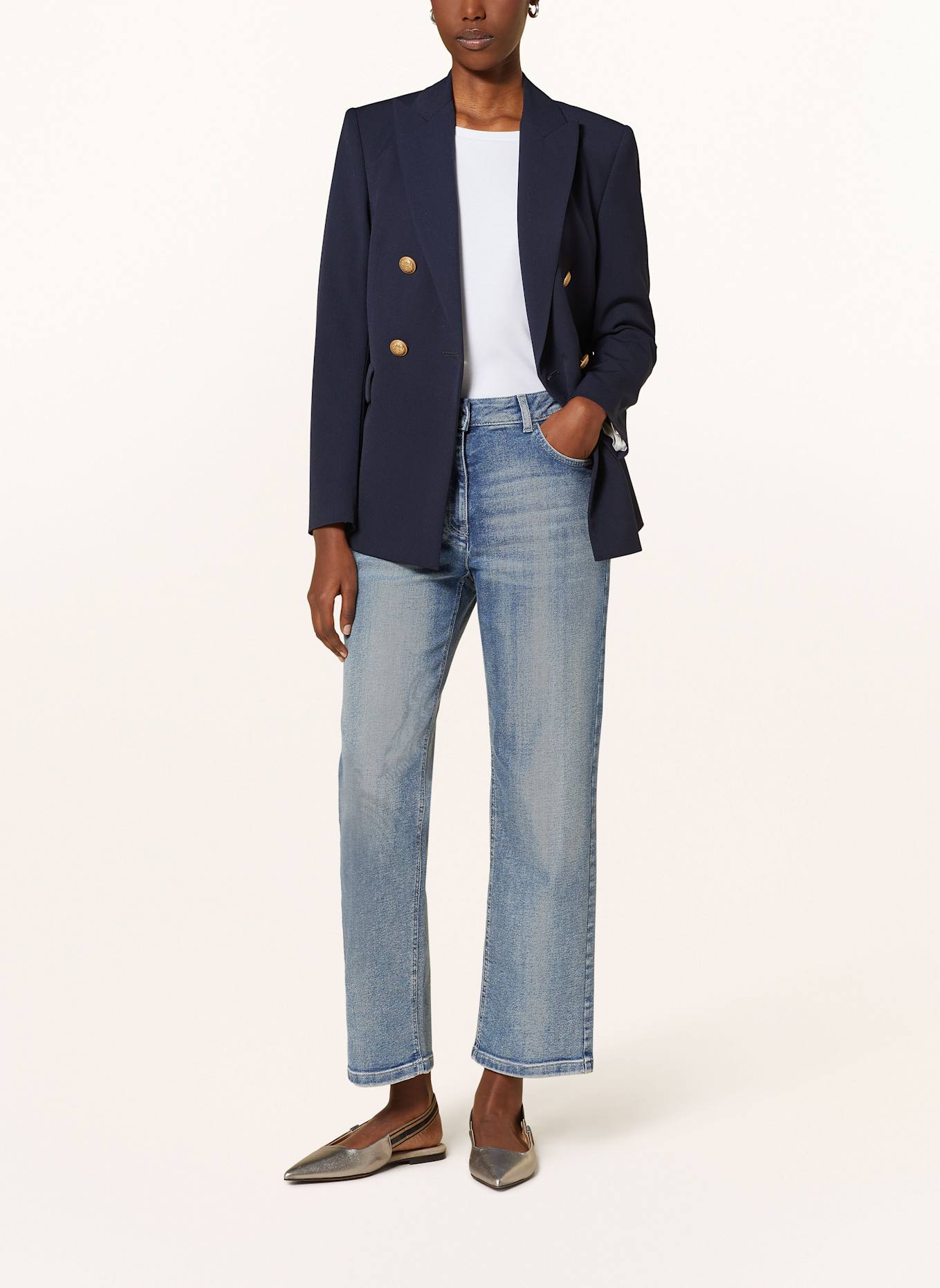 LUISA CERANO Straight Jeans: 237 BLUE