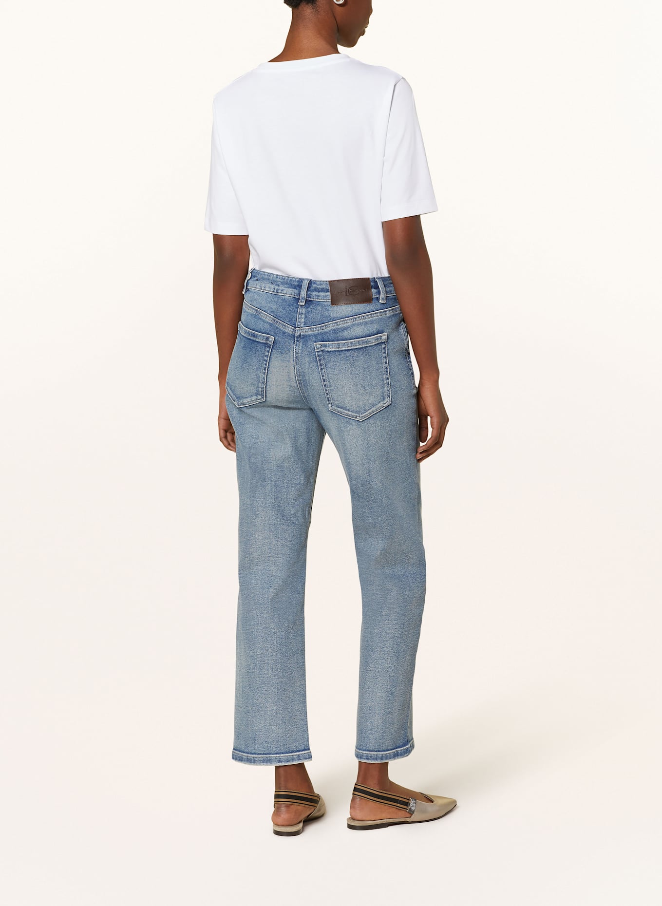 LUISA CERANO Straight Jeans: 237 BLUE