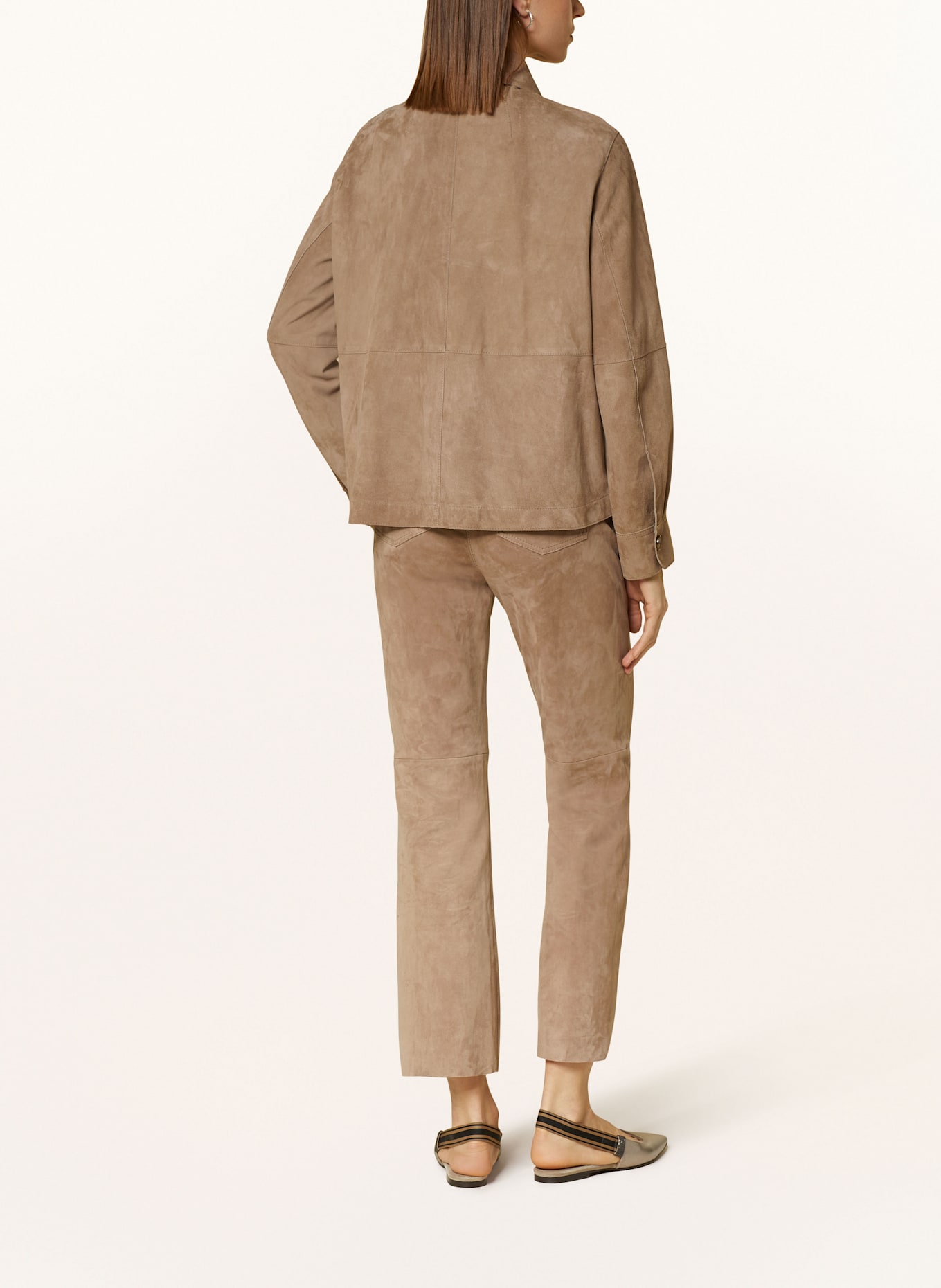 LUISA CERANO Lederhose, Farbe: HELLBRAUN (Bild 3)