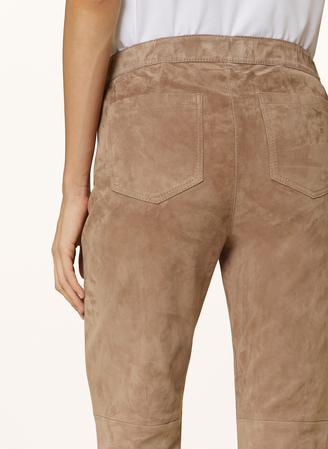 LUISA CERANO Lederhose, Farbe: HELLBRAUN (Bild 6)