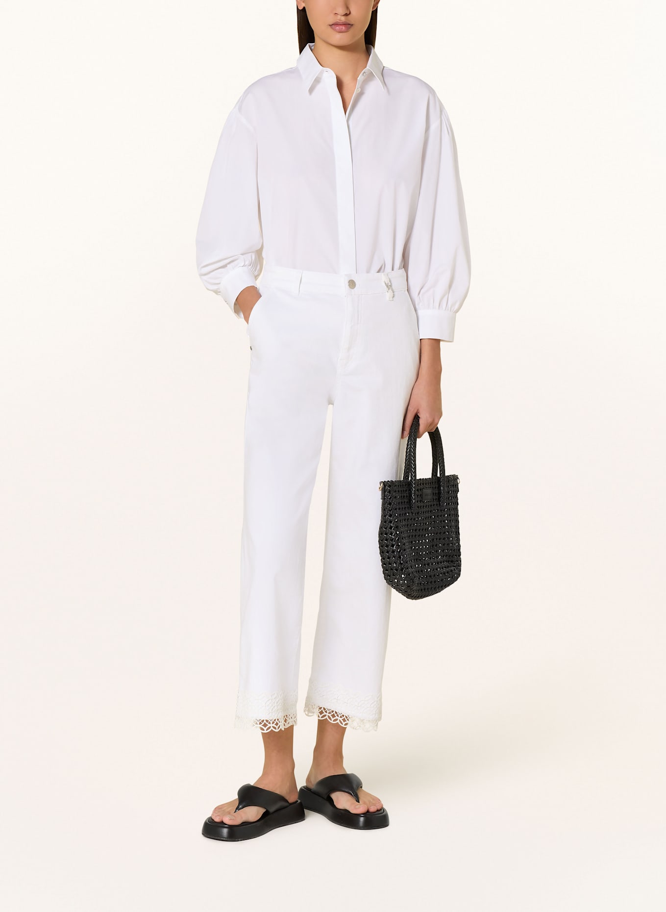 MARC CAIN Straight Jeans WIGAN: 100 WHITE